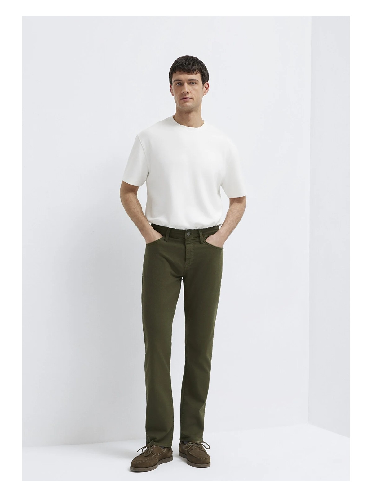 Mavi Martin Yeşil Gabardin Pantolon 00378A3057 - Görsel 3