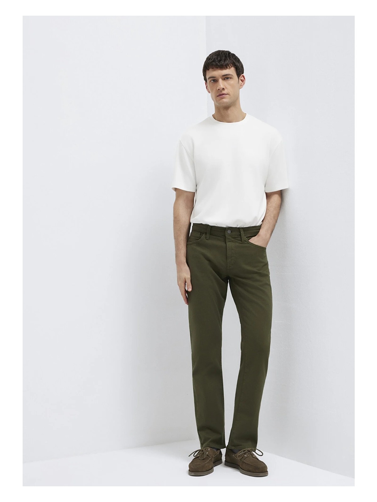Mavi Martin Yeşil Gabardin Pantolon 00378A3057 - Görsel 4