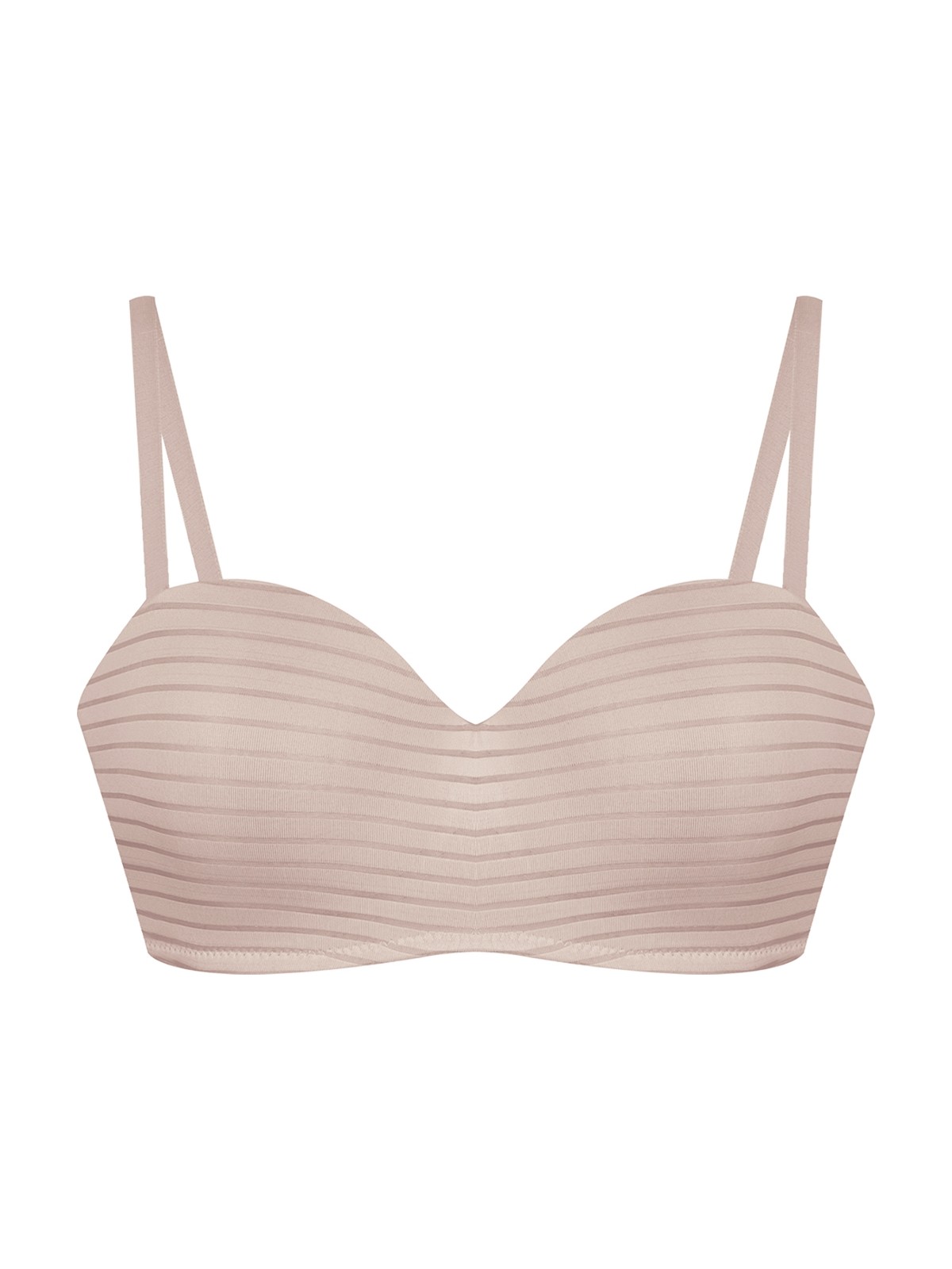 Koza İç Giyim Kadın Dolgusuz Transparan Çizgili Toparlayıcı Straplez Sütyen - Görsel 9