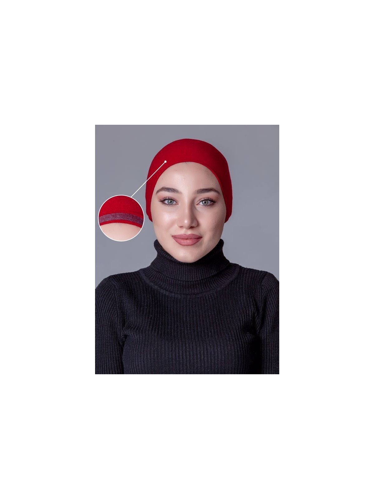 Nanak Siyah Likralı Kaymayan Bone Kadınlar İçin Yumuşak Dokulu Rahat Kullanım - Görsel 3