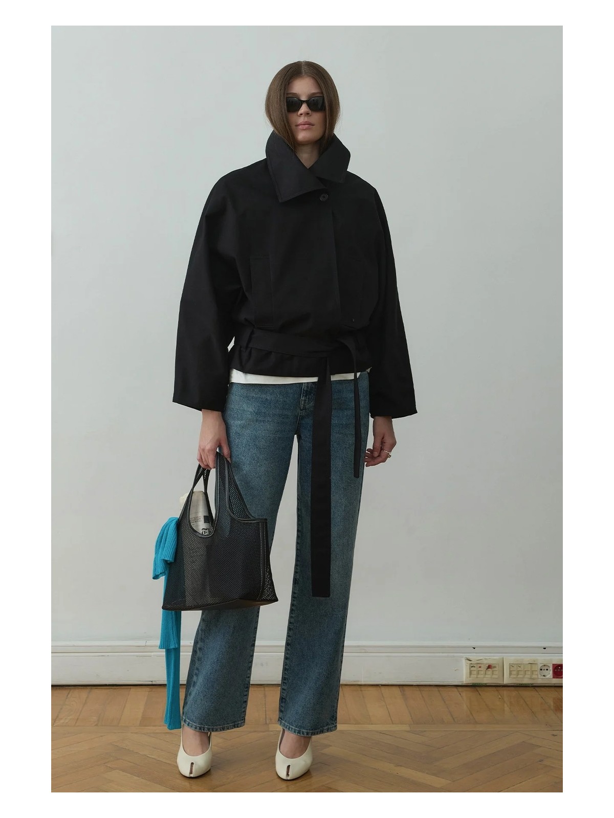 Suud Collection Taş Millie Yarasa Kol Trençkot - Görsel 3