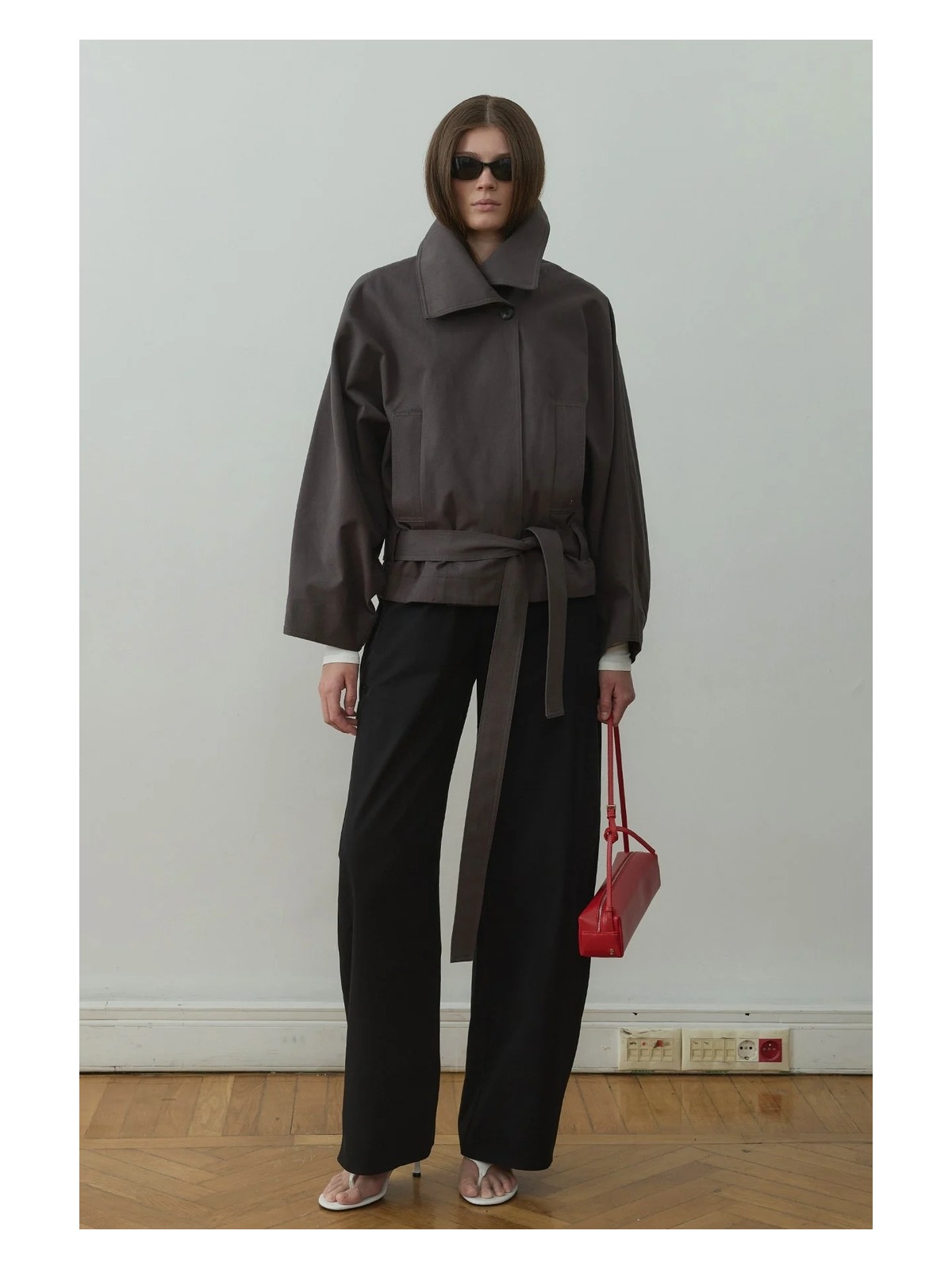 Suud Collection Füme Millie Yarasa Kol Trençkot