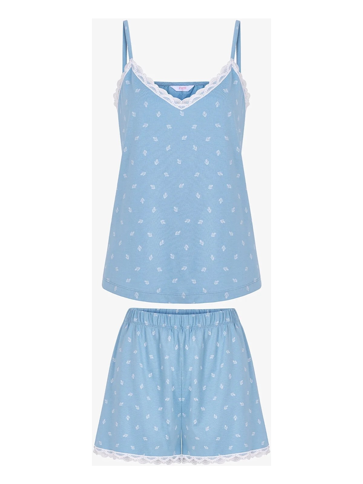 Penti Mavi Aqua Şortlu Pijama Takımı