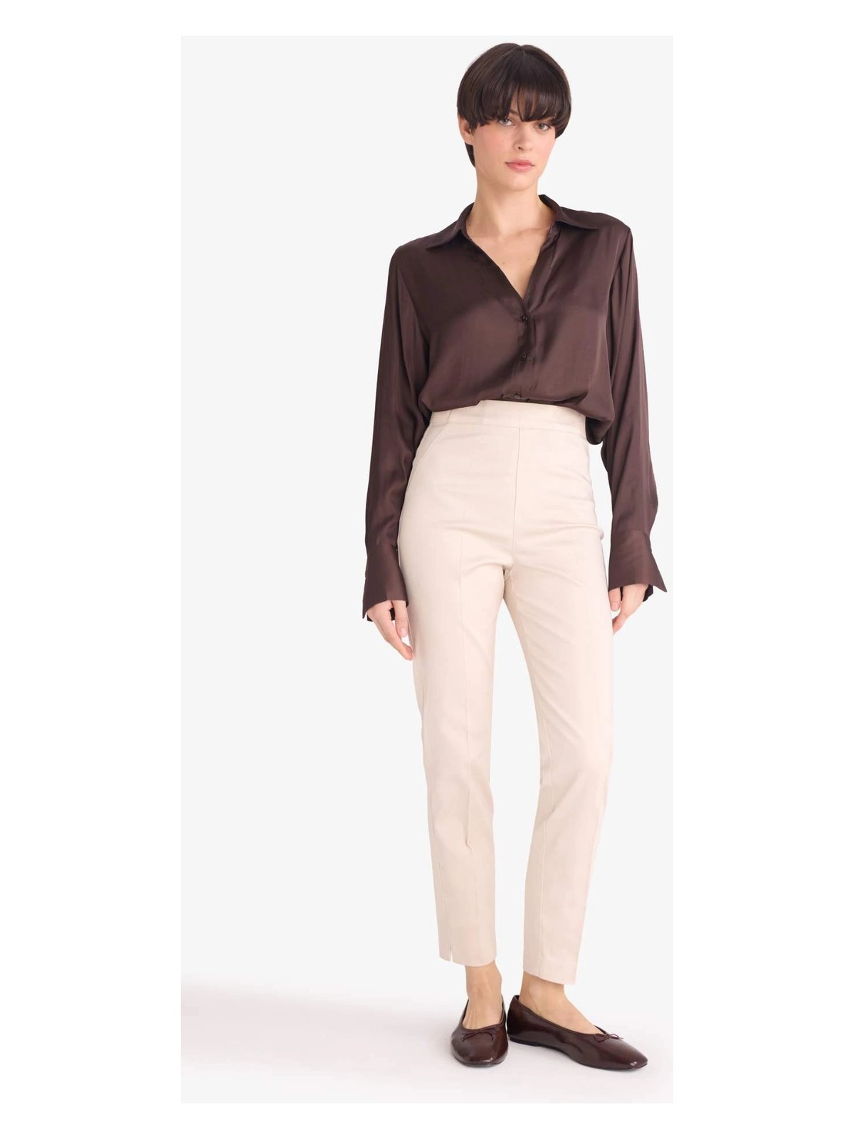 DeFacto Sigaret Normal Bel Saten Pantolon J8743AZ26SP - Görsel 6