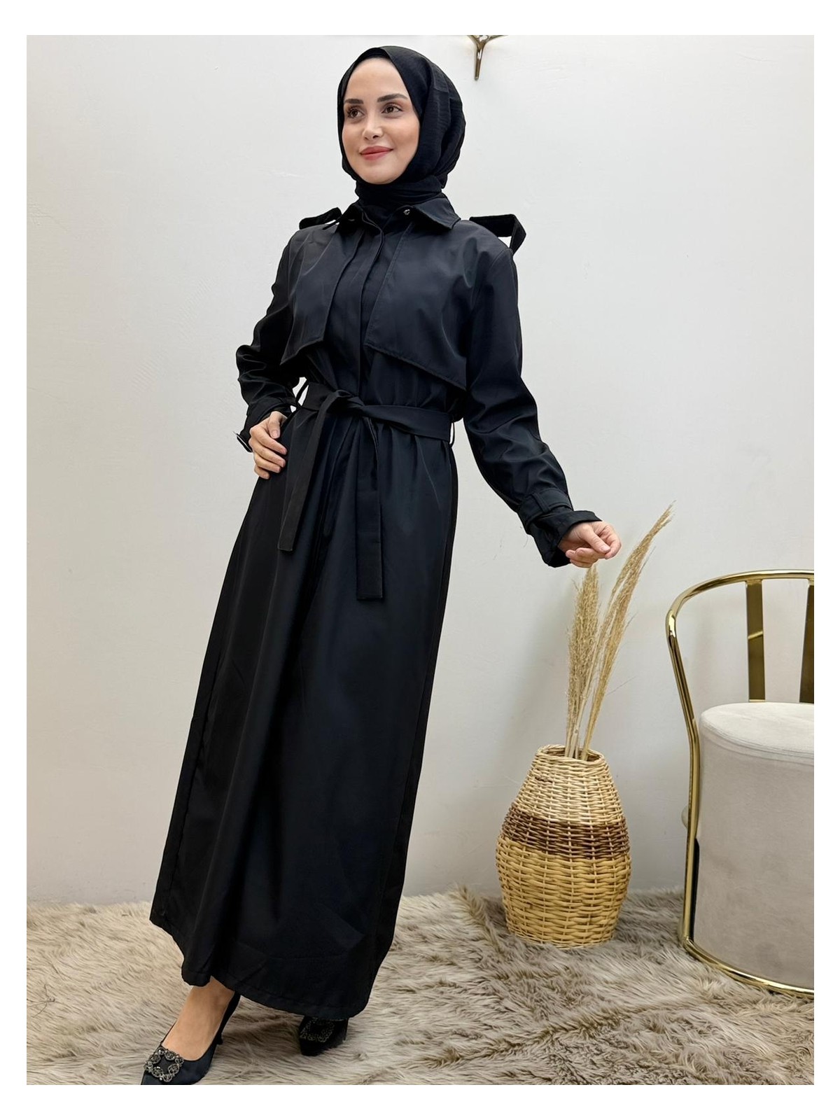 JOOQSTORE Kuşaklı Trenç görsel 3