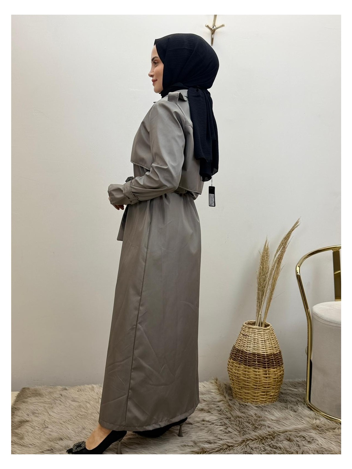 JOOQSTORE Kuşaklı Trenç görsel 7