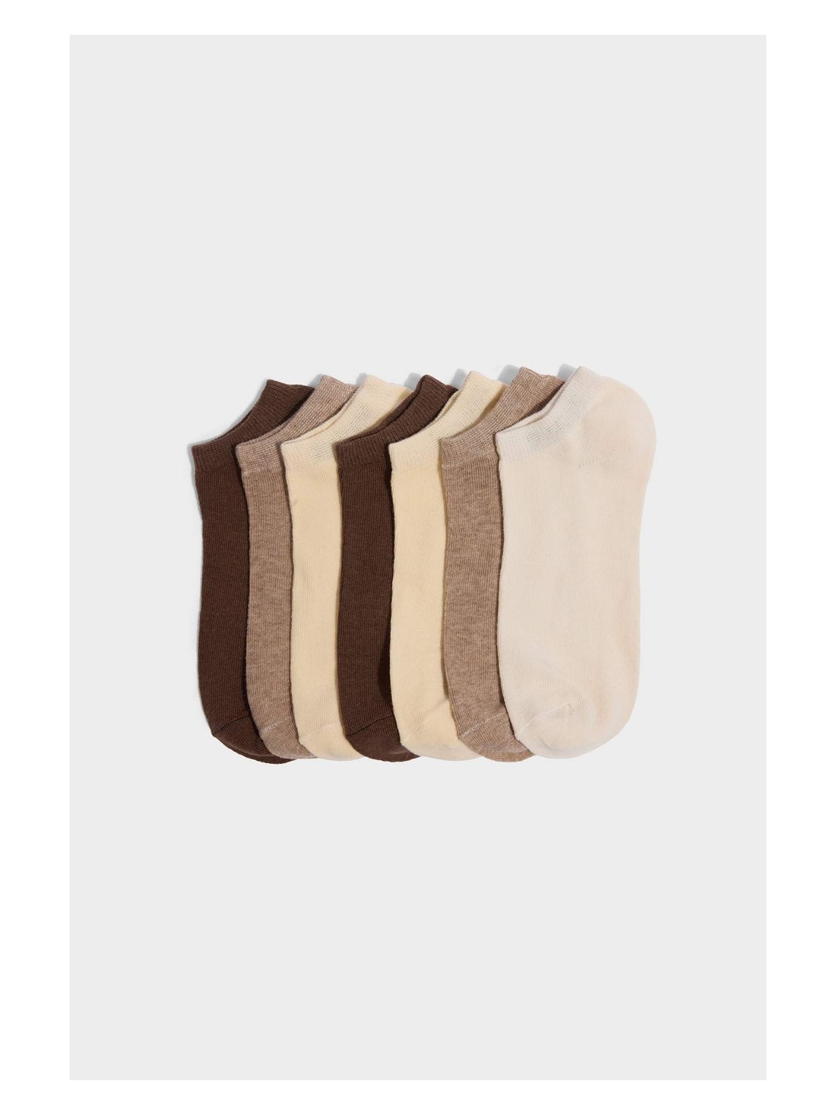 DeFacto Kadın 7'li Pamuklu Patik Çorap E9985AXNS - Görsel 3