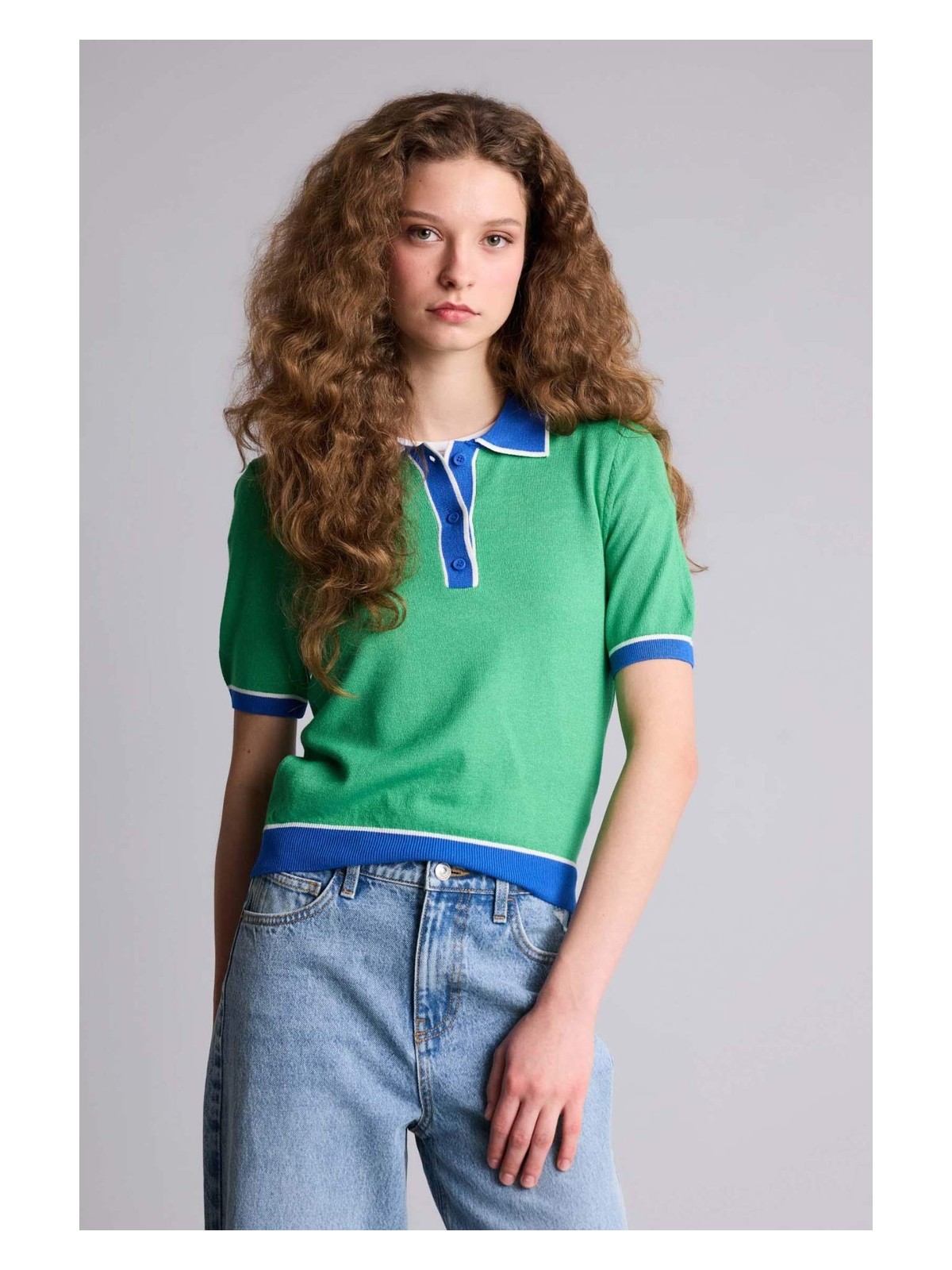 DeFacto Regular Fit Polo Yaka Triko Kazak G9815AX26SP - Görsel 4