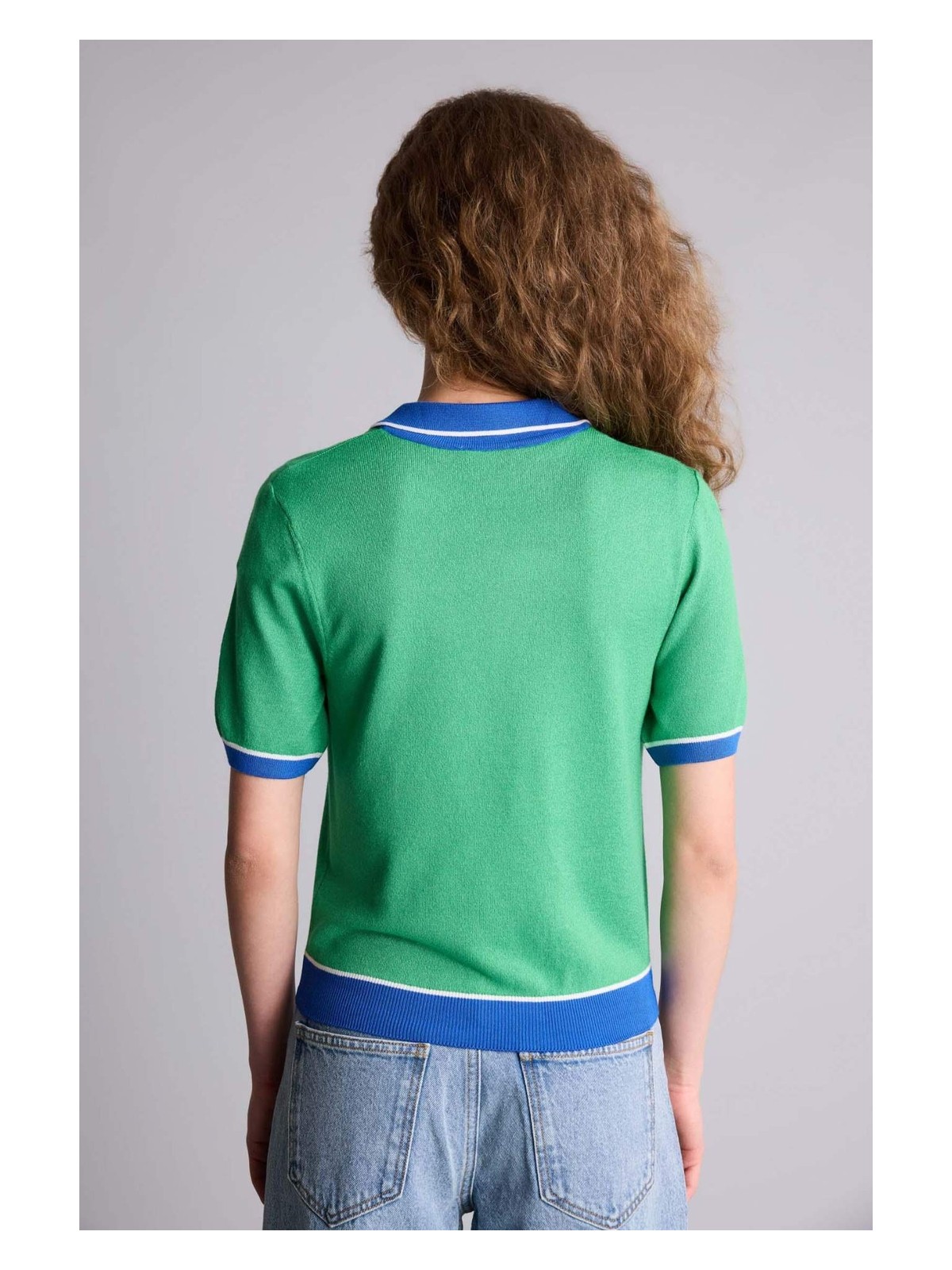 DeFacto Regular Fit Polo Yaka Triko Kazak G9815AX26SP - Görsel 6