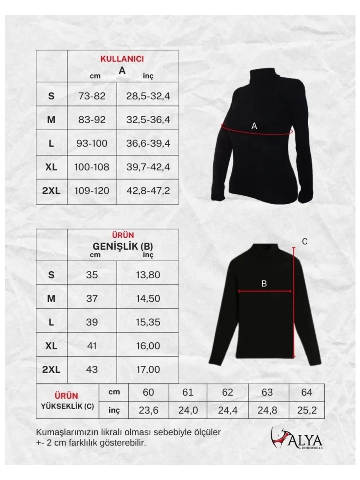 Alya Underwear Yarım Boğazlı Kaşkorse Sweatshirt Fuşya Melanj 2xl - Görsel 6
