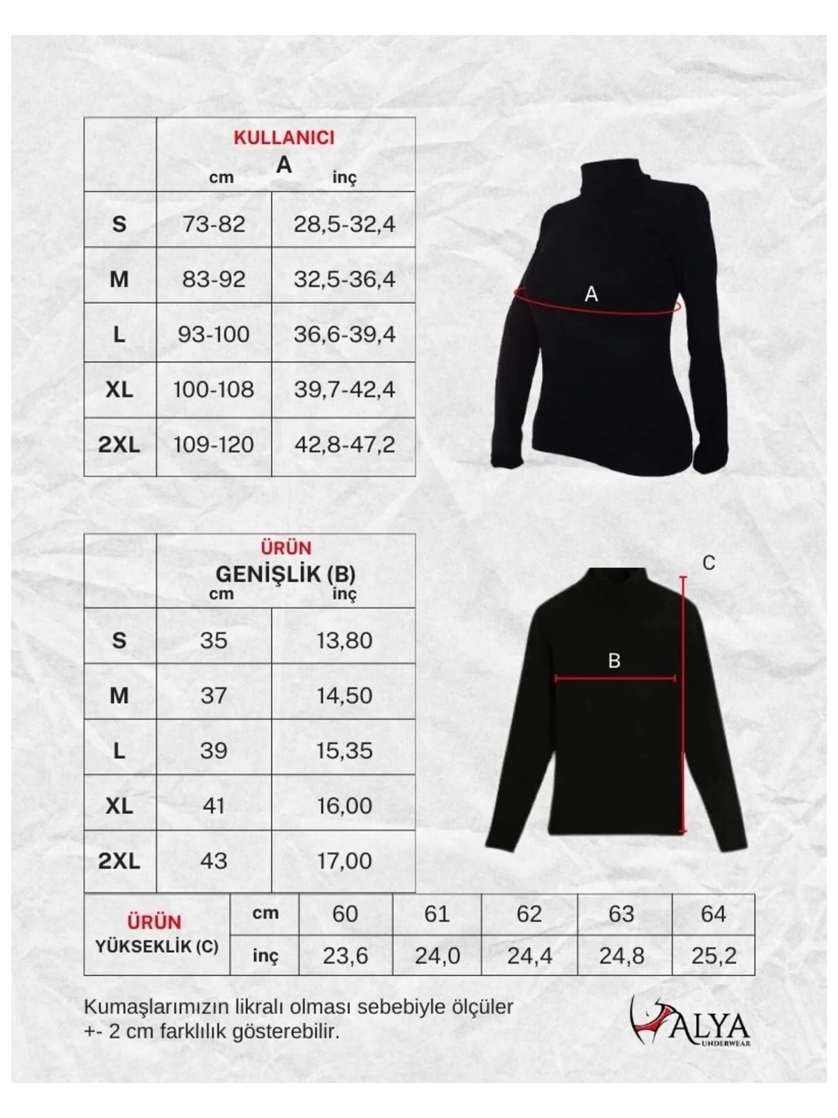 Alya Underwear Kaşkorse Yarım Boğazlı Body Sweatshirt, Kahve Melanj - Görsel 6
