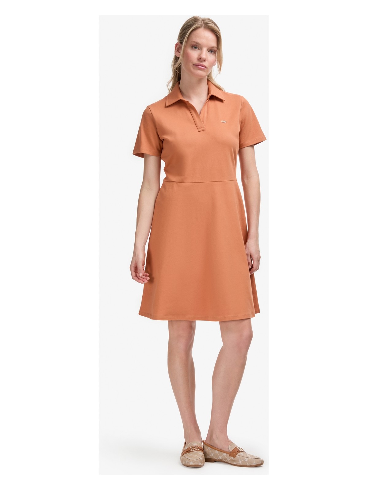 U.S. Polo Assn. Kadın Gül Kurusu Polo Yaka Örme Elbise 50323539-VR026