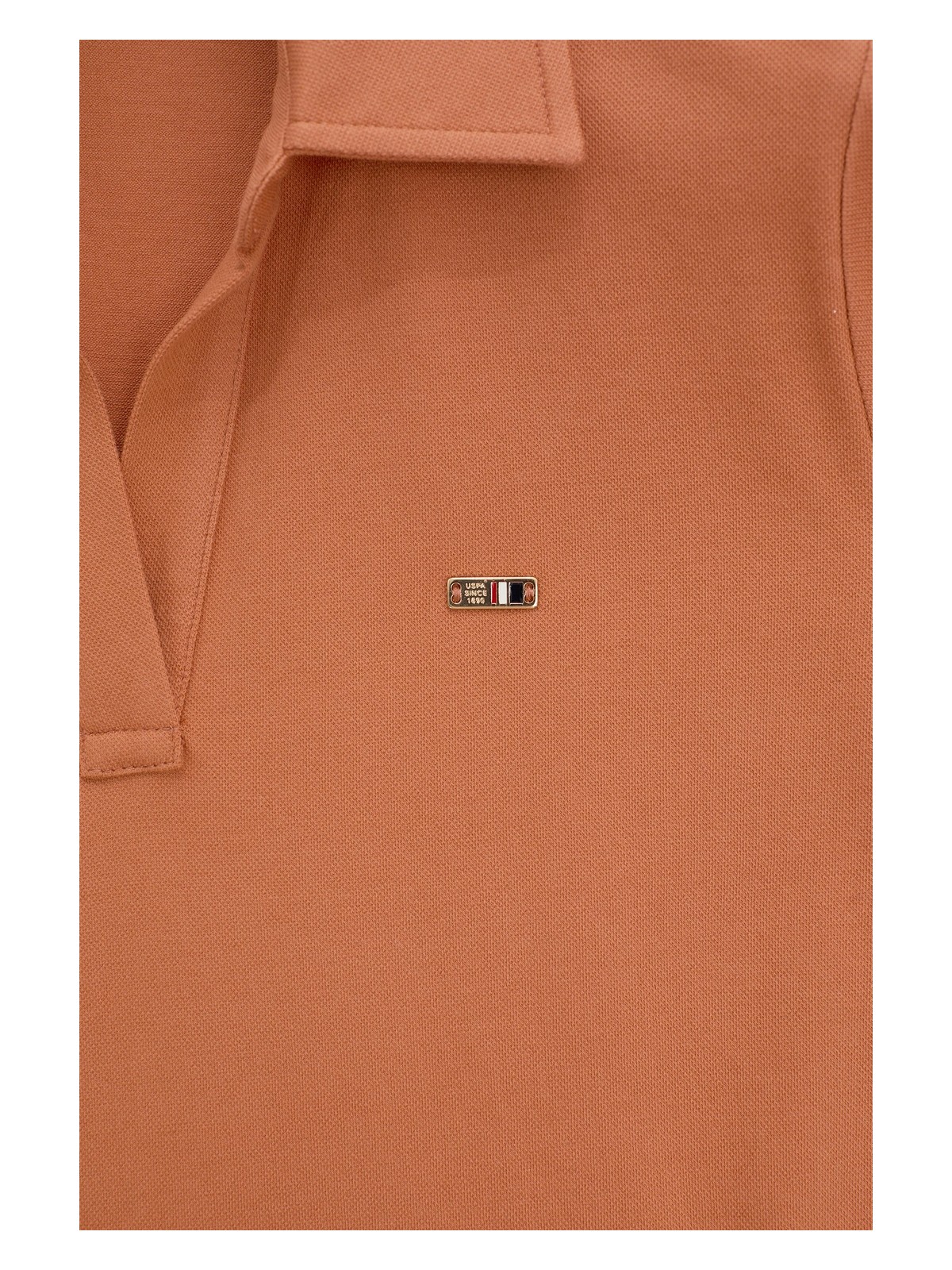U.S. Polo Assn. Kadın Gül Kurusu Polo Yaka Örme Elbise 50323539-VR026 - Görsel 7
