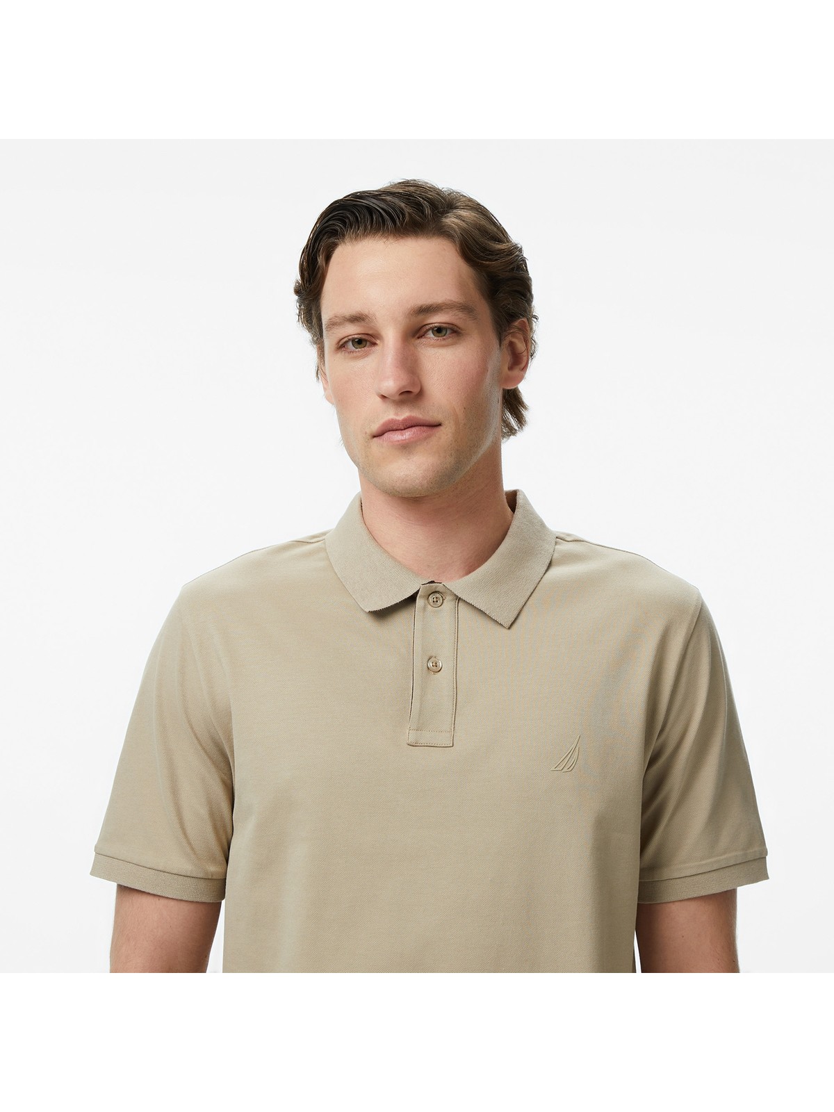 Nautica Erkek Bej Regular Fit Polo Yaka T-Shirt K65239T.1FS - Görsel 4