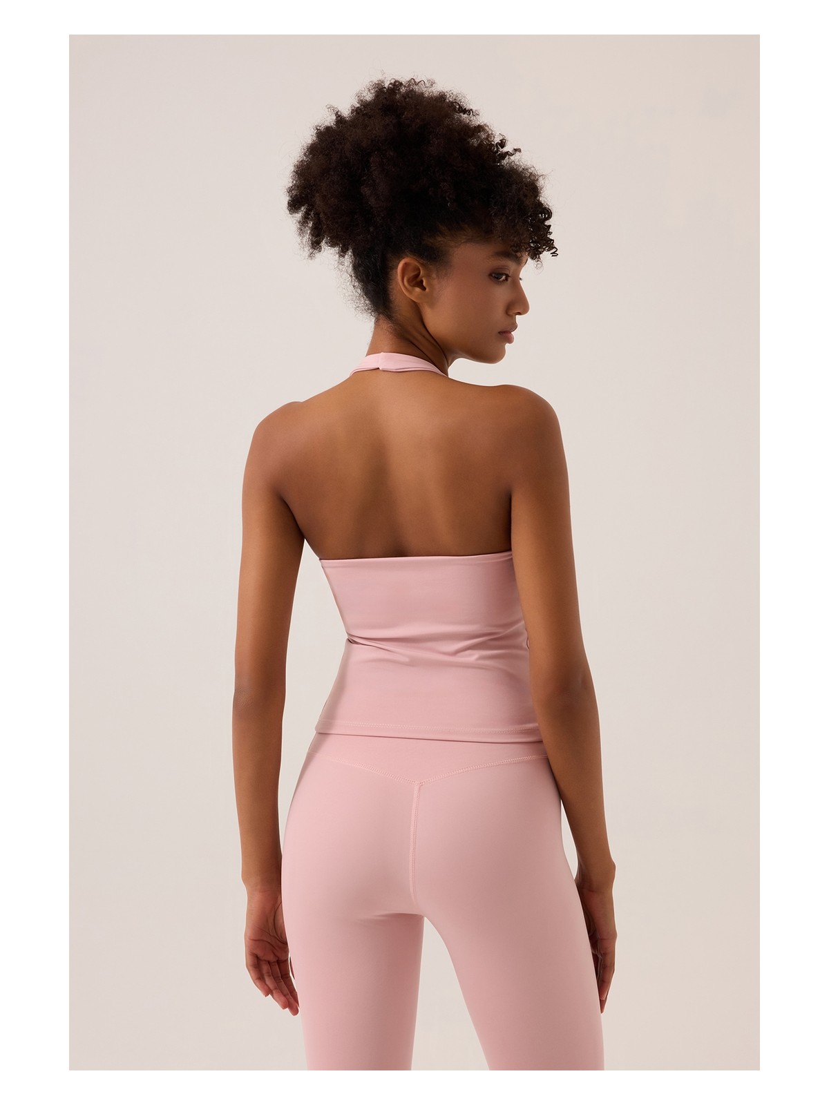 Los Ojos x Ece Pembe Halter Yaka Top Halter Tank - Görsel 2
