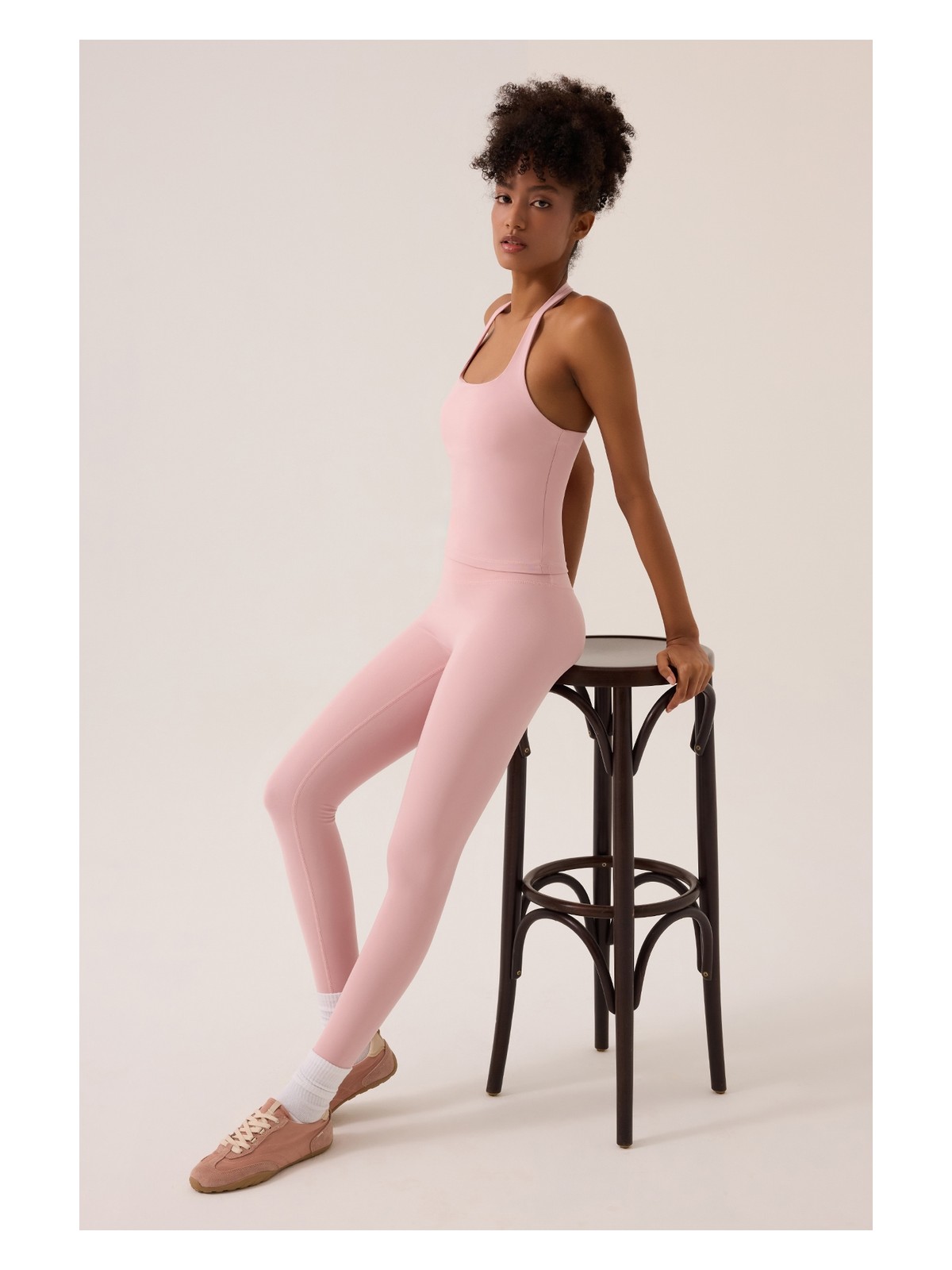 Los Ojos x Ece Pembe Halter Yaka Top Halter Tank - Görsel 3