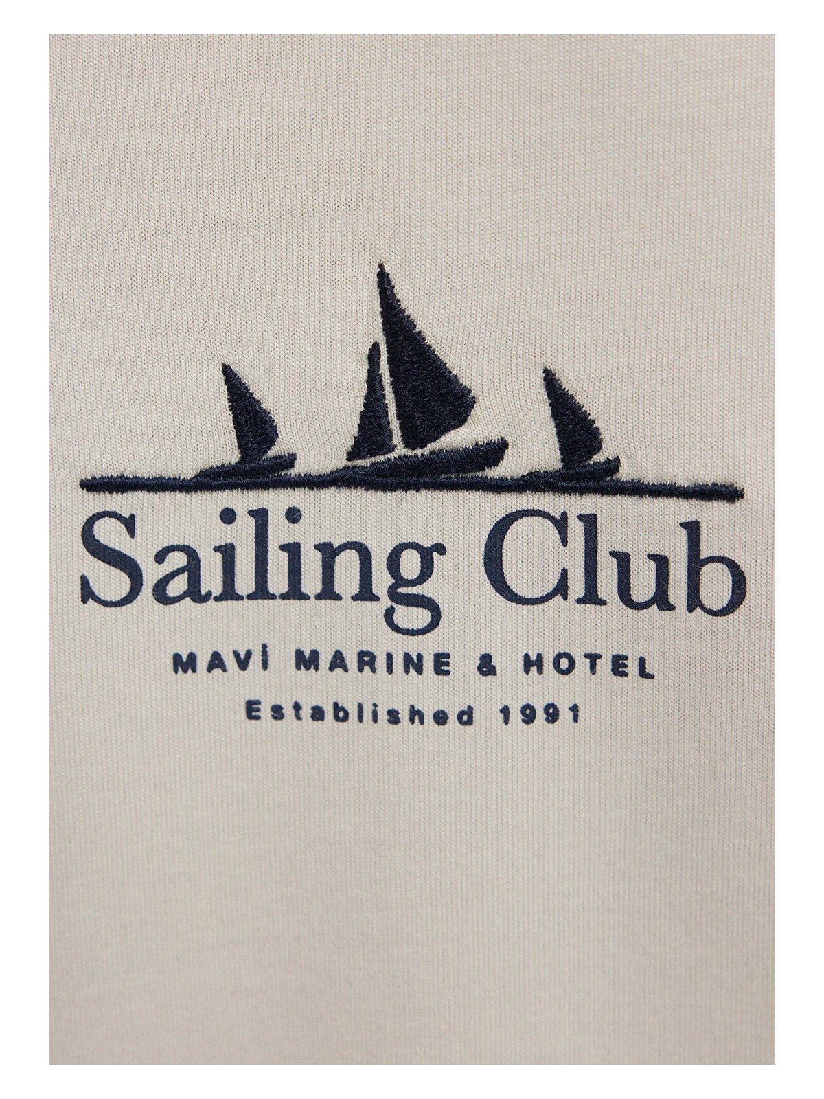 Mavi Sailing Club Baskılı Bej Tişört 0613284-70144 - Görsel 7