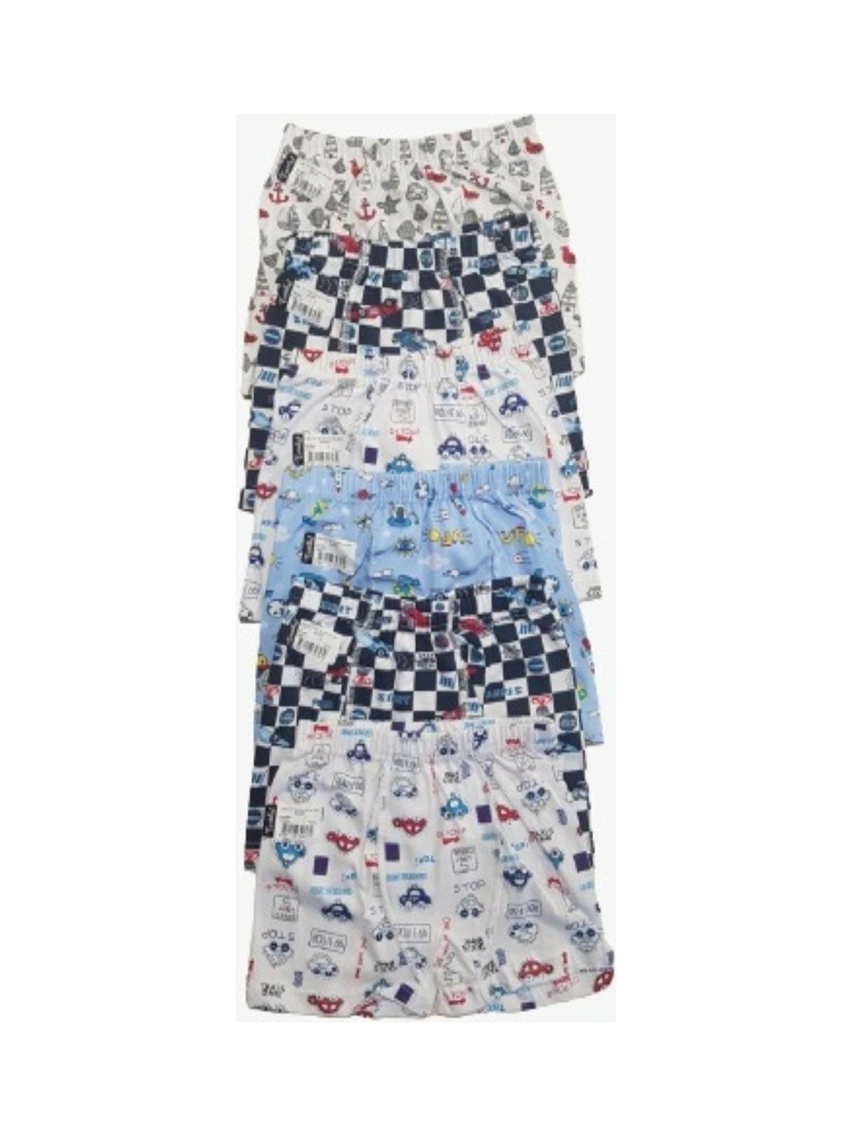 Tutku Erkek Çocuk Elastan Baskılı Boxer 6'lı Paket - Görsel 2