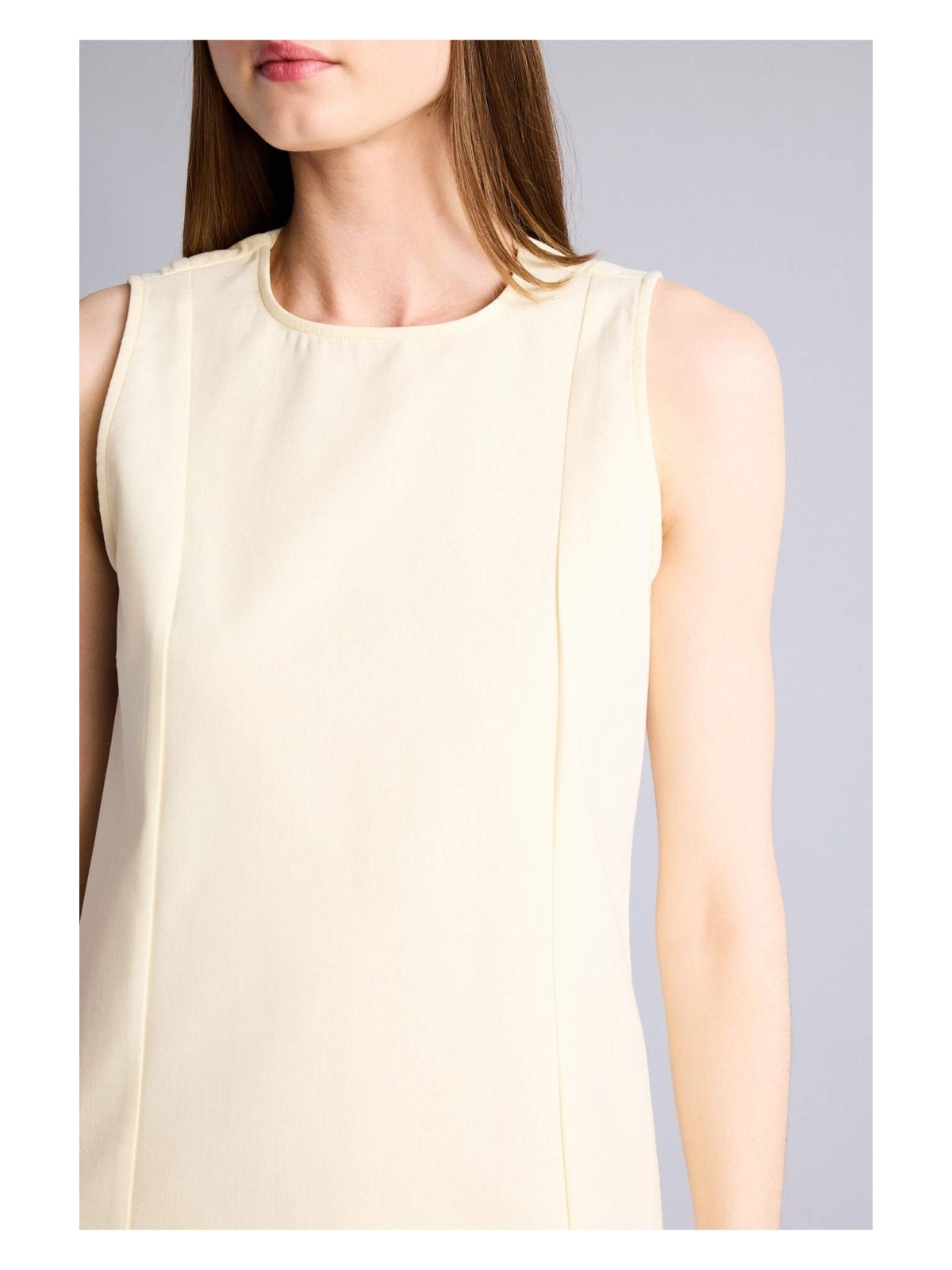 DeFacto Bisiklet Yaka Keten Görünümlü Kolsuz Mini Elbise H6707AX26SM - Görsel 6