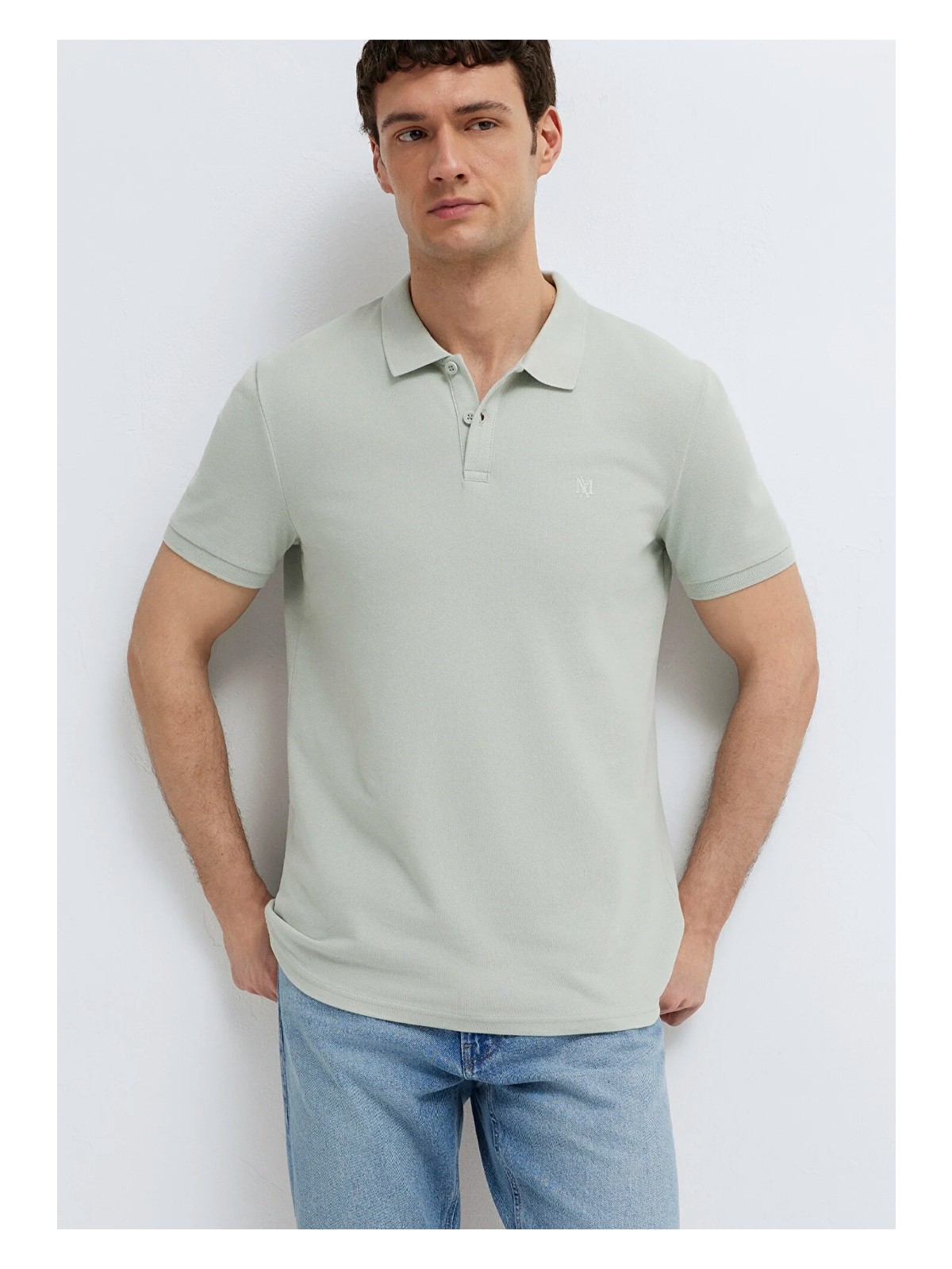 Mavi Mavi Mühür Logo Işlemeli Yeşil Polo Tişört 8804370148