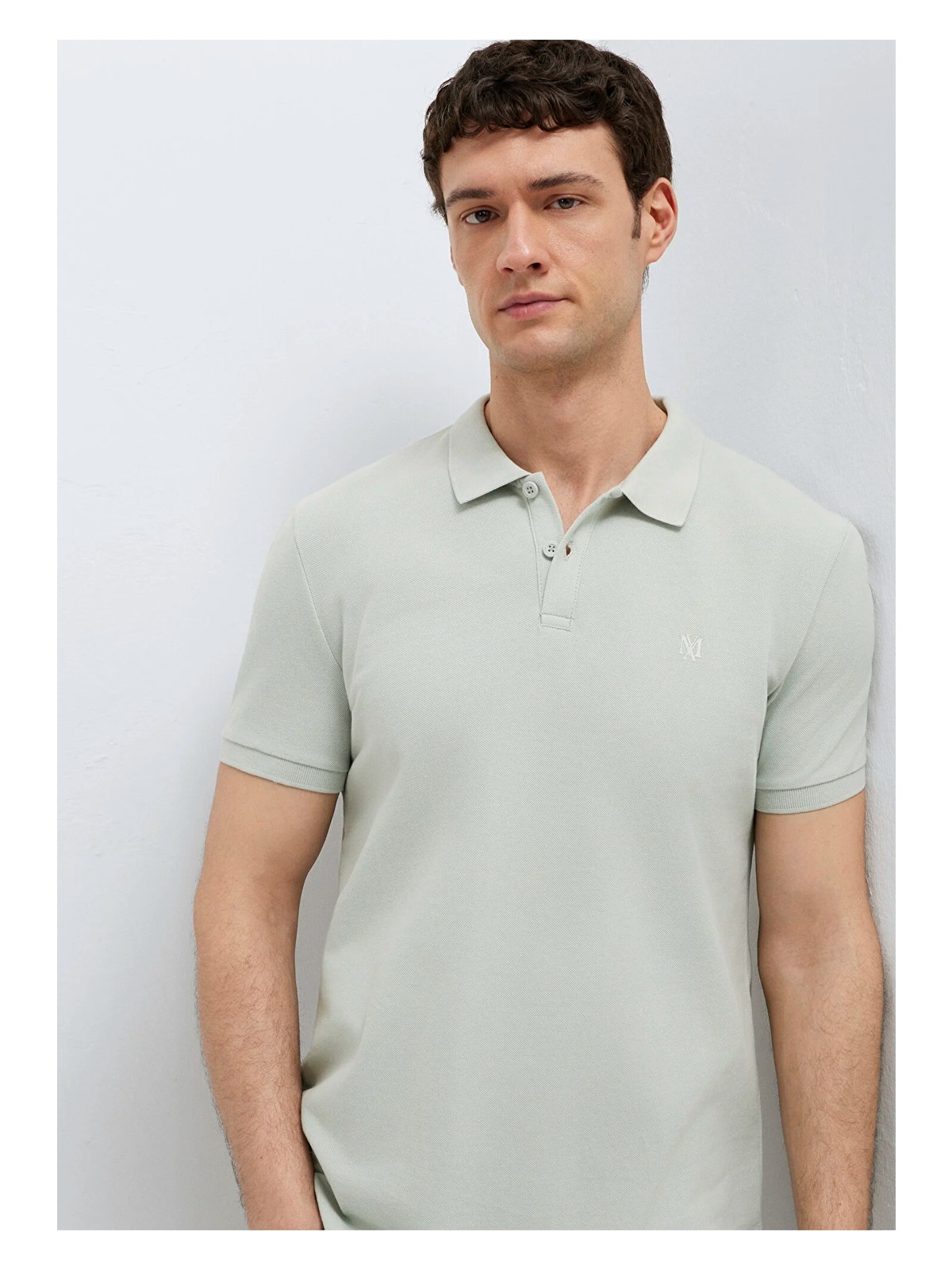 Mavi Mavi Mühür Logo Işlemeli Yeşil Polo Tişört 8804370148 - Görsel 3