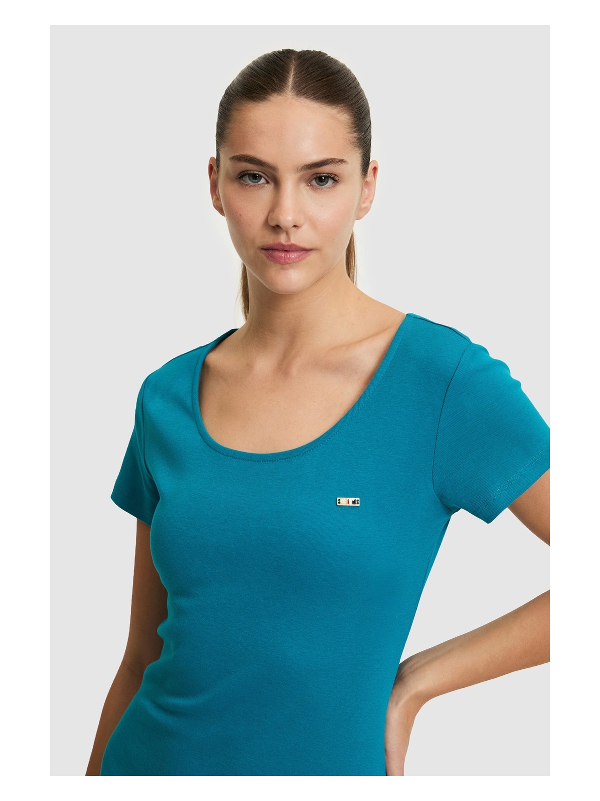 U.S. Polo Assn. Kadın Petrol Örme Elbise 50323509-VR102 - Görsel 2