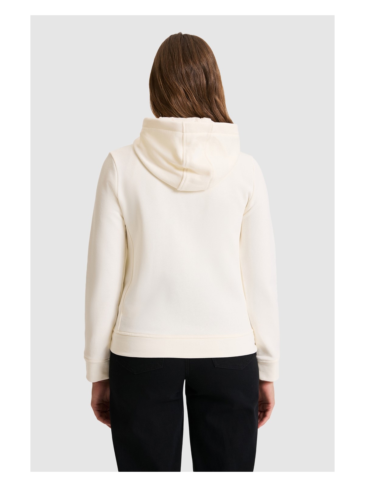 U.S. Polo Assn. Kadın Krem Basic Sweatshirt 50321806-VR256 - Görsel 5