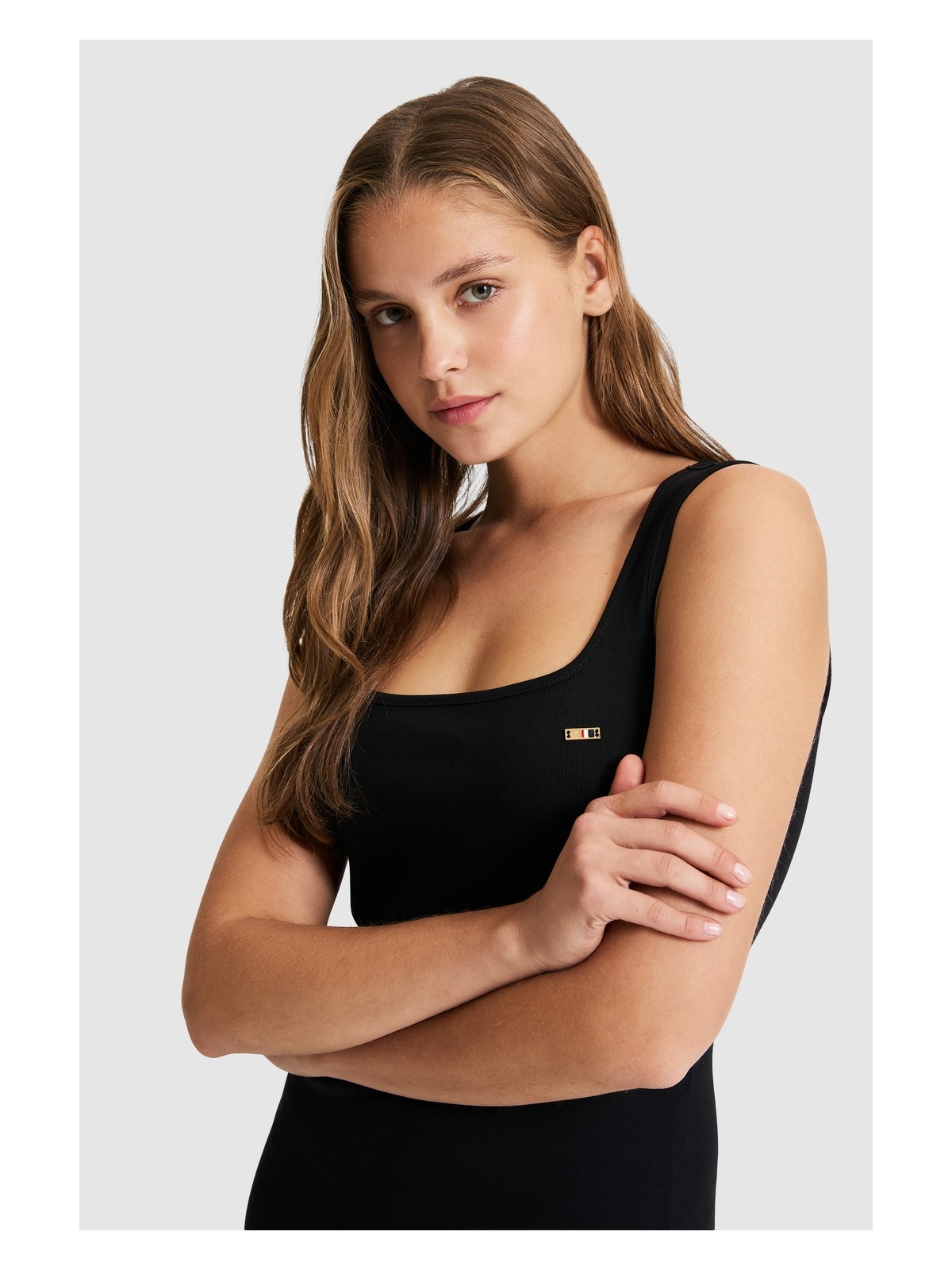 U.S. Polo Assn. Kadın Siyah Örme Elbise 50323553-VR046 - Görsel 2
