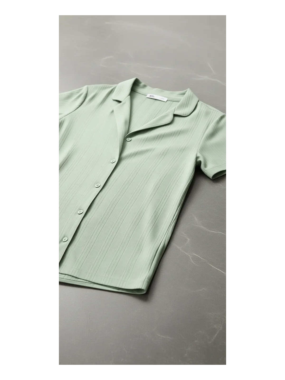 Penti Açık Yeşil Alia Green Rib Düğmeli Gömlek Pantolon Pijama Takımı - Görsel 6