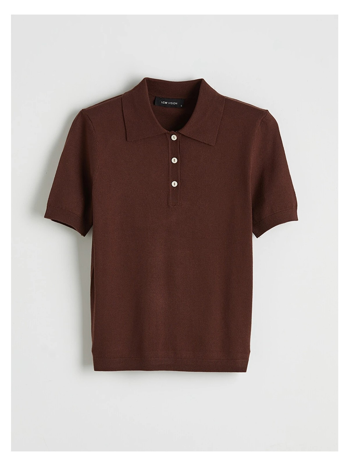 LC Waikiki Yeni Sezon Polo Yaka Kadın Triko Kazak - Görsel 5