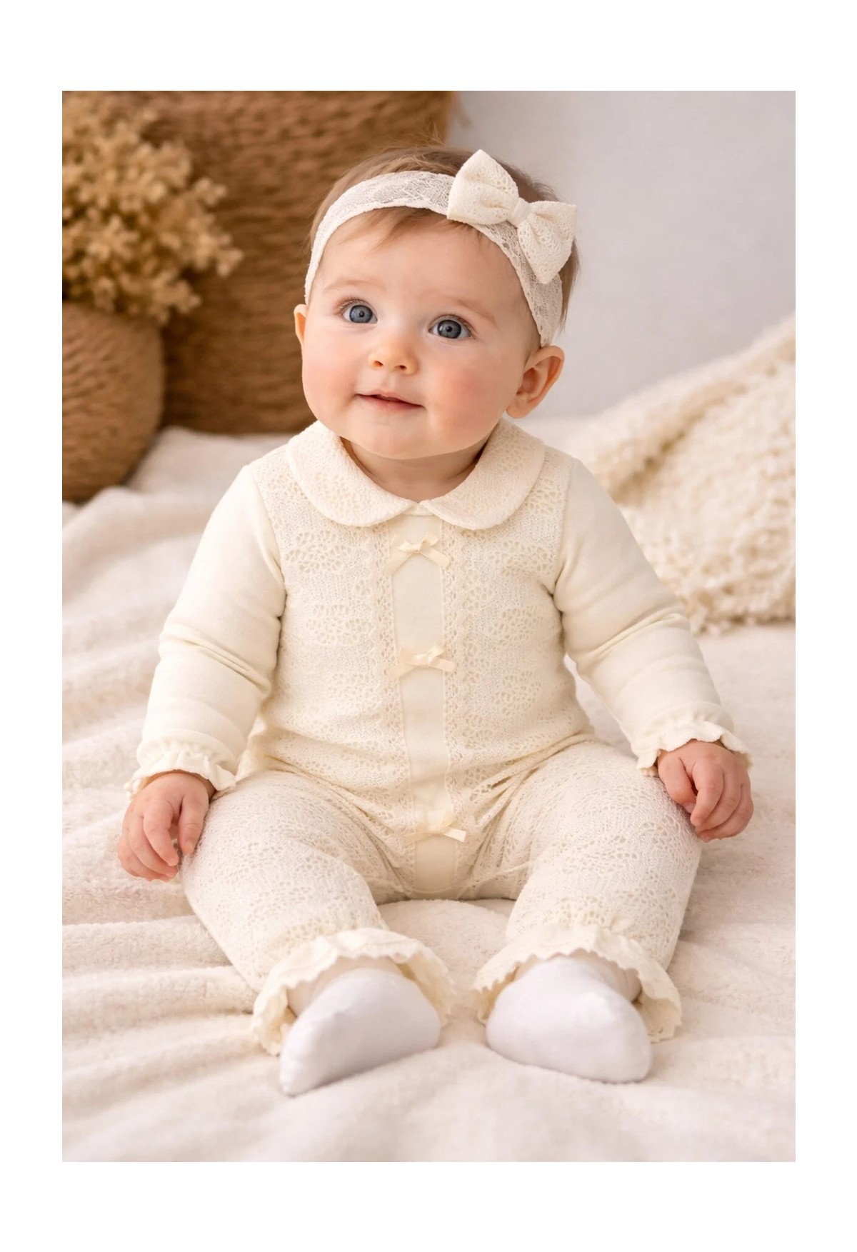 My Baby Kumsal CAYZEN Purelace Kız Tulum Bandanalı 3 - 6 ay 1126