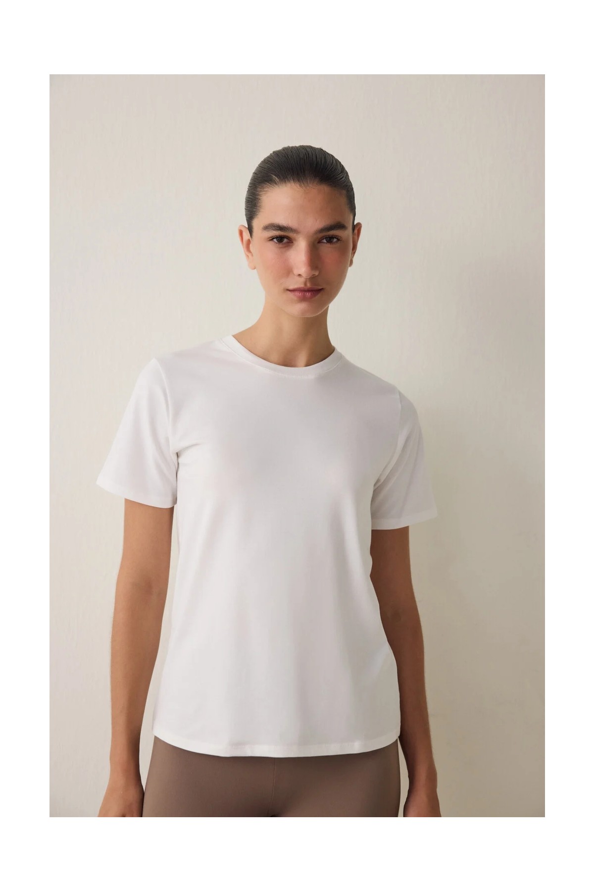 Penti Kırık Beyaz Basic Fit Kısa Kollu Tişört