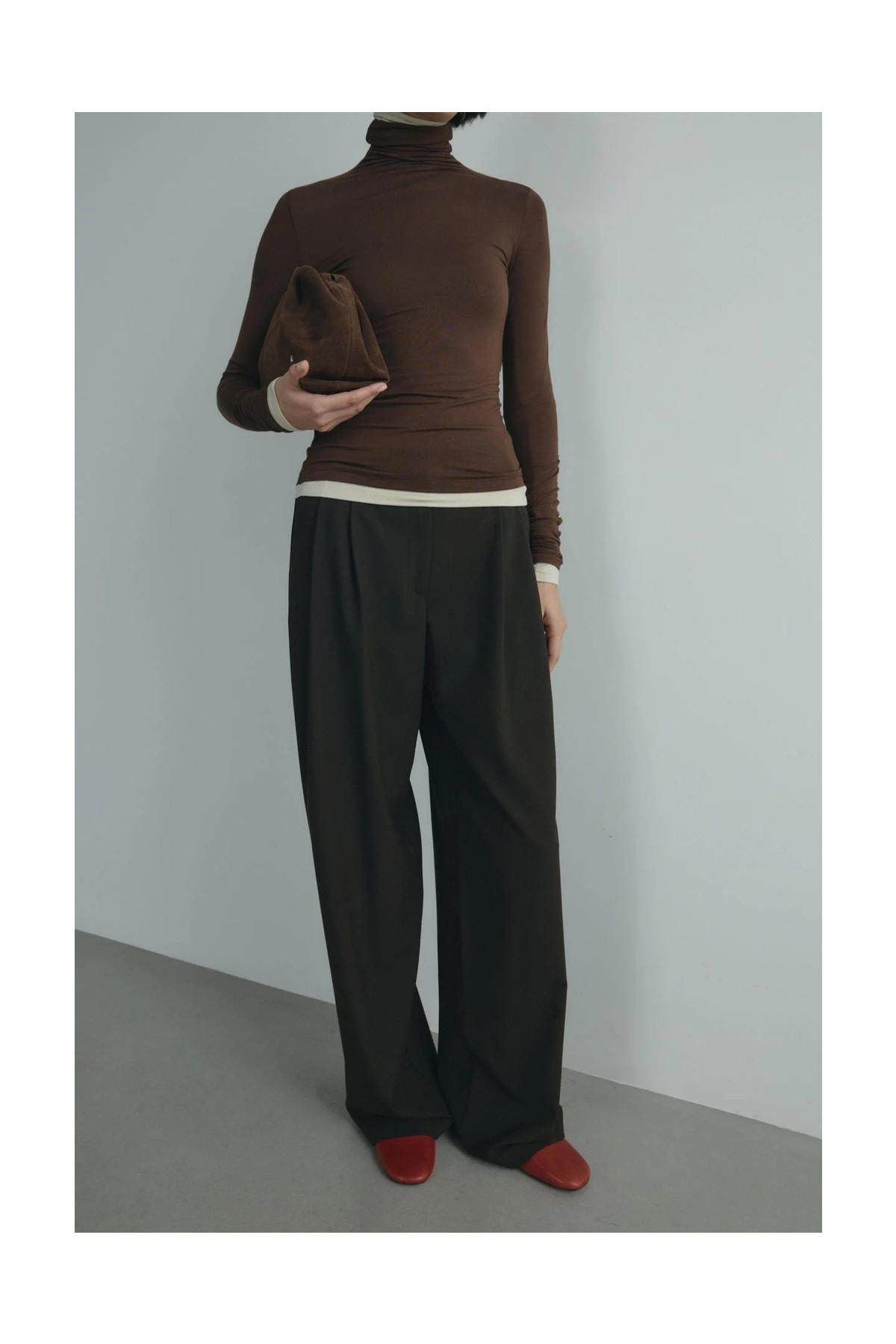 Suud Collection Füme Lina Pileli Pantolon