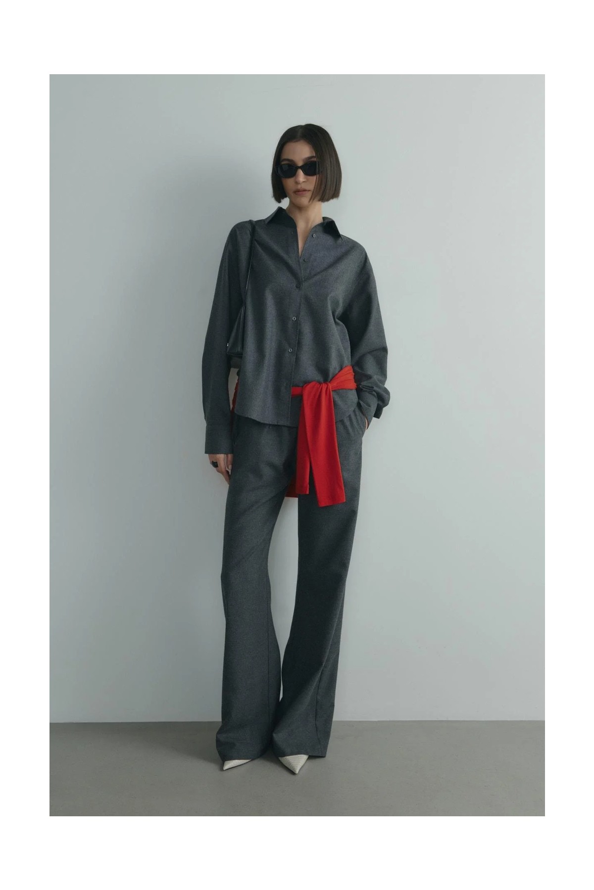 Suud Collection Siyah Jilly Lastikli Klasik Pantolon
