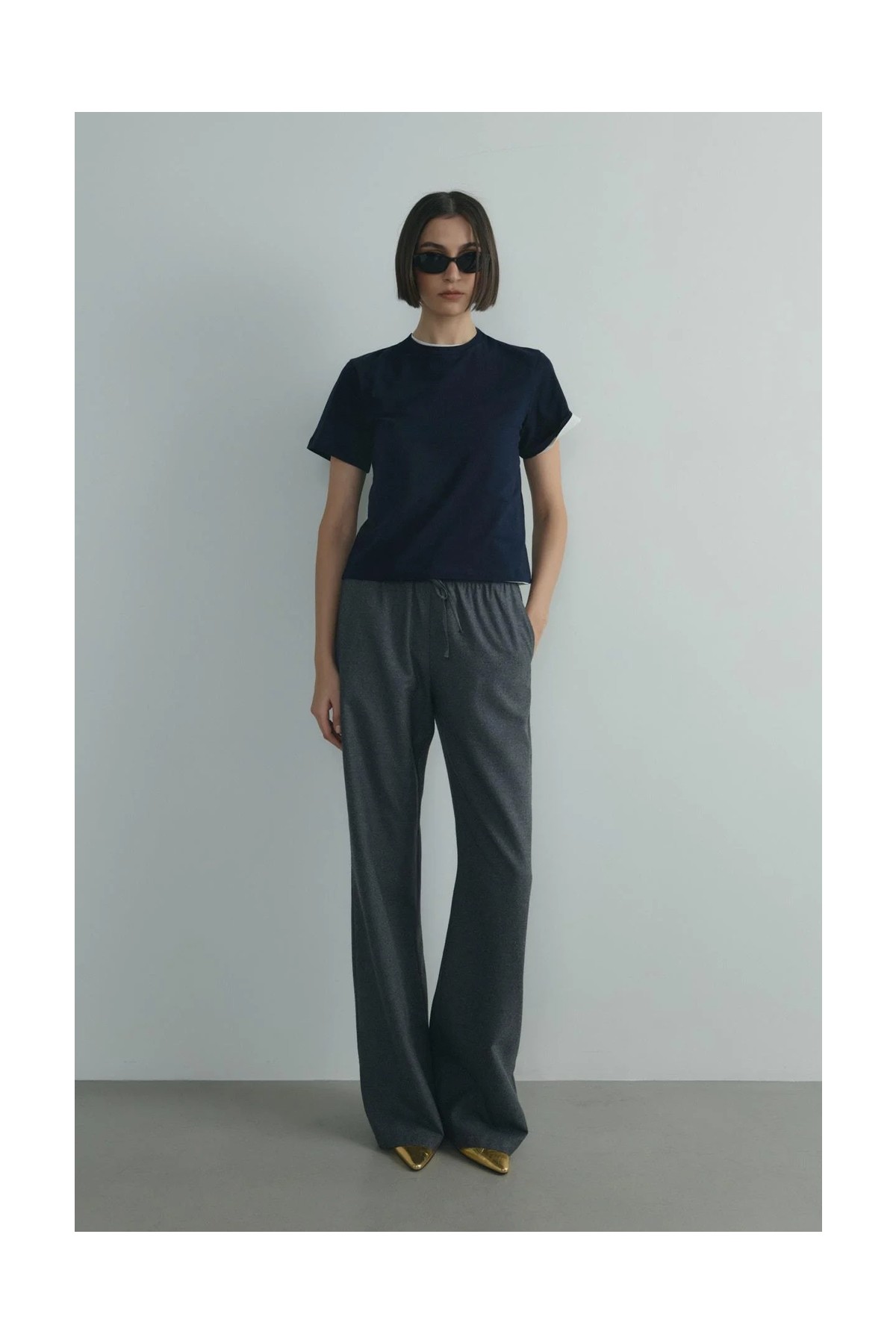 Suud Collection Siyah Jilly Lastikli Klasik Pantolon görsel 7