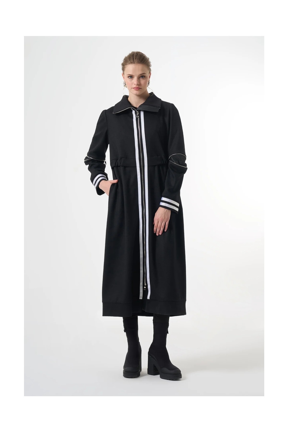 Misswhence Keçe Kap Siyah 38503 görsel 5