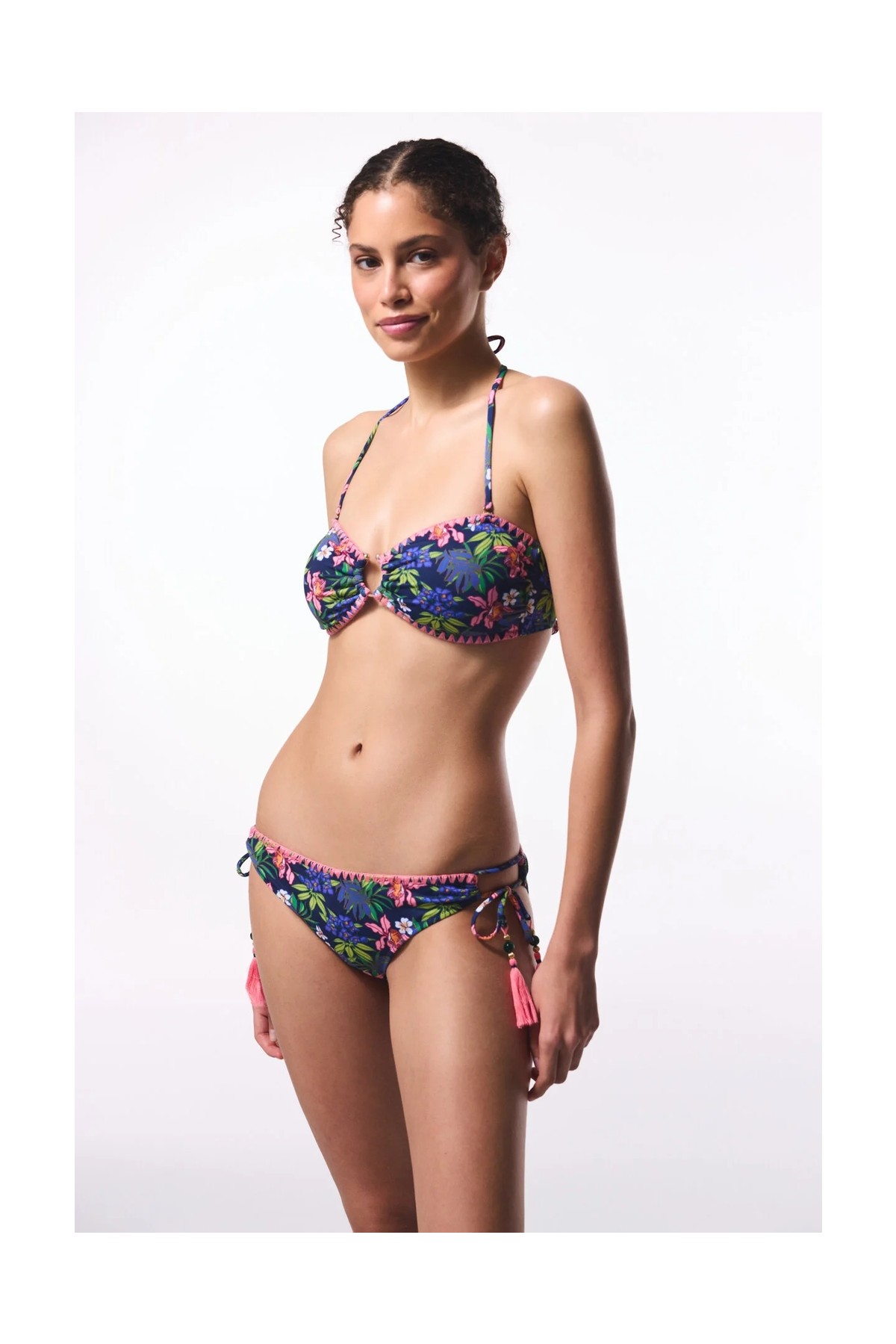 Penti Çiçekli Ciele Yüzük Detaylı Bikini Altı görsel 5
