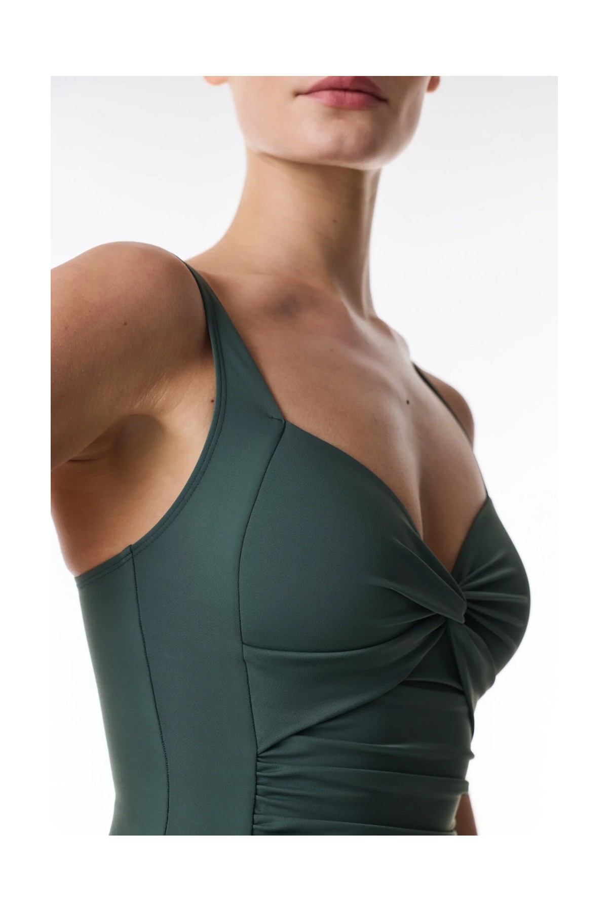Penti Yeşil Büzgülü Mayo görsel 4