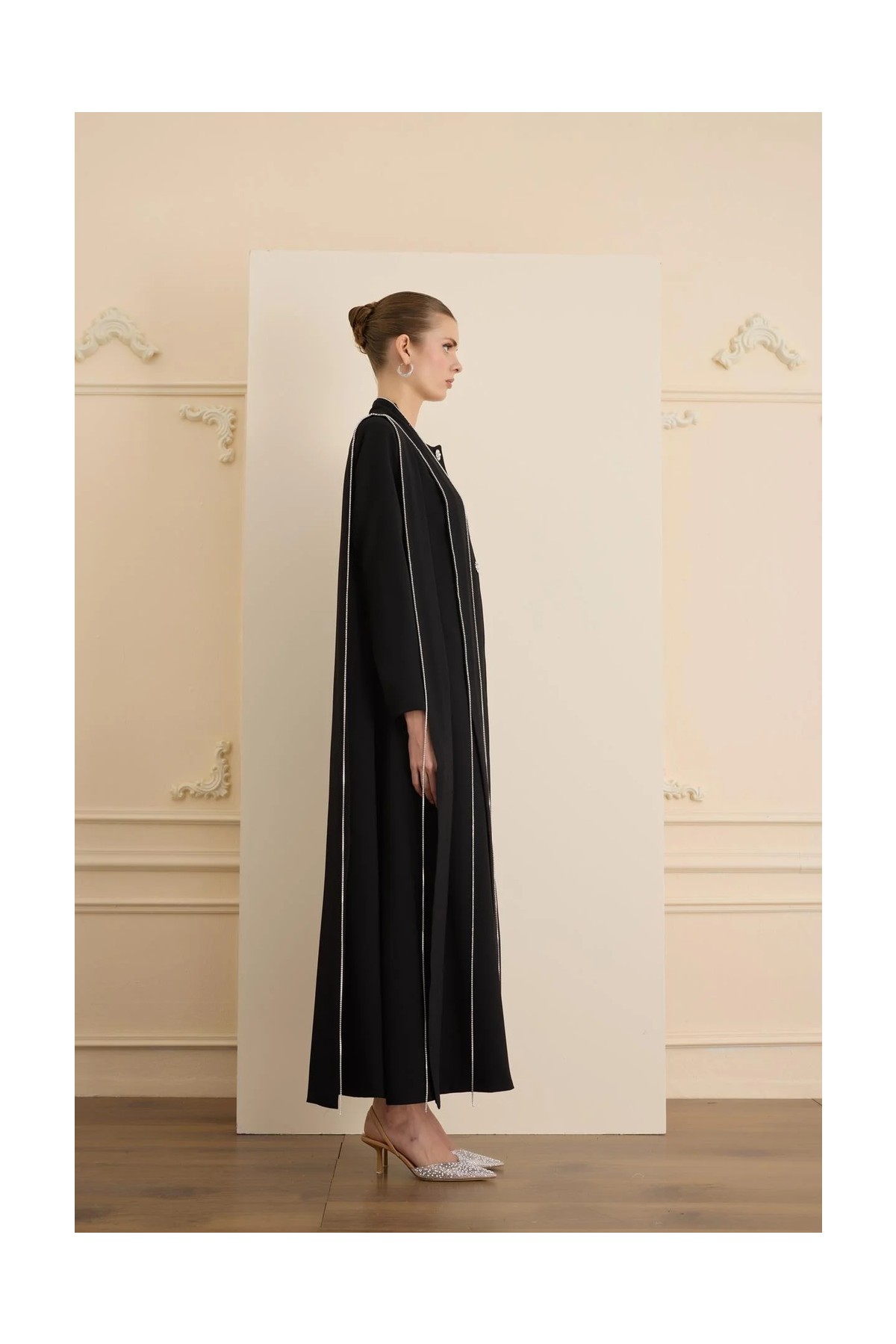 Senna Tease Cape Siyah görsel 2