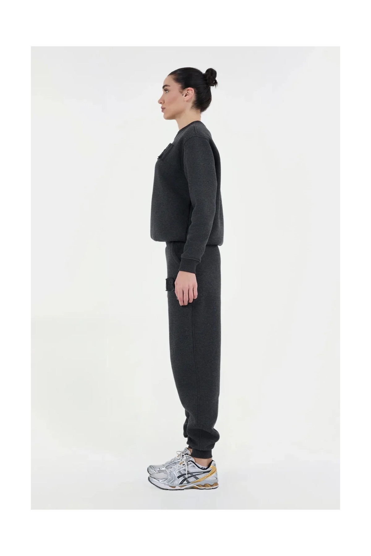 Lrn Oversize Eşofman Üstü - Antrasit görsel 5
