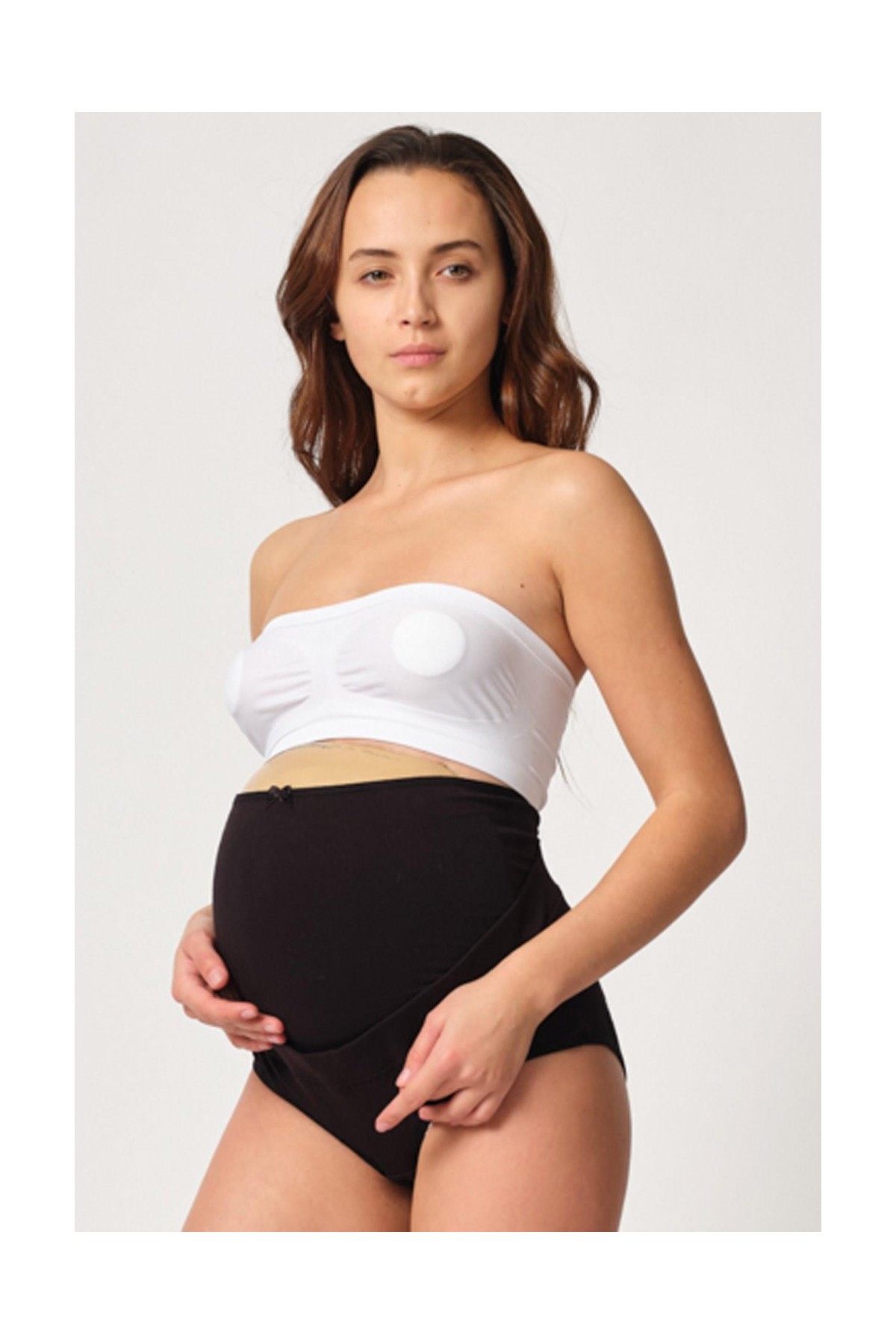 Beruflic Siyah Mı Angel 2825 Cotton Hamile Karın Destekleyici Slip Korse