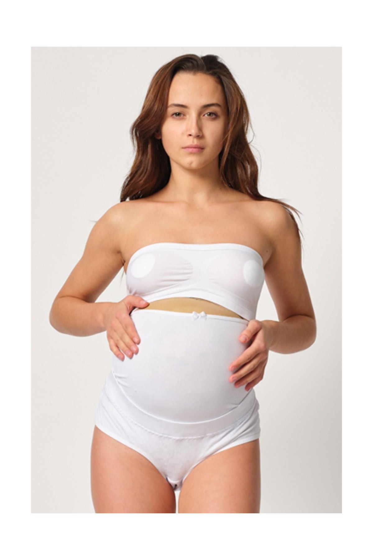 Beruflic Beyaz Mı Angel 2825 Cotton Hamile Karın Destekleyici Slip Korse