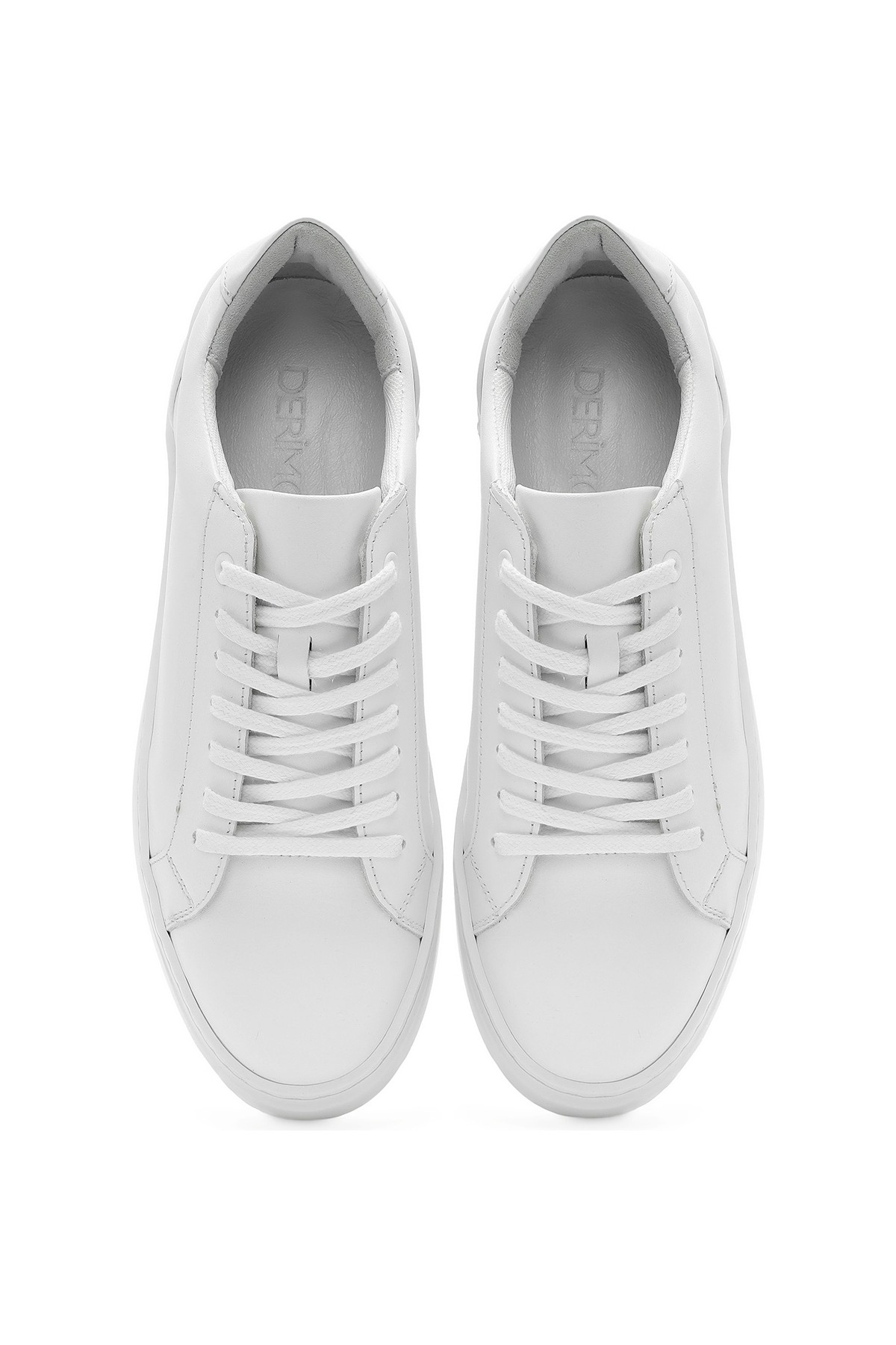 Derimod Erkek Siyah Bağcıklı Kalın Tabanlı Deri Sneaker 26SFD660018 görsel 4