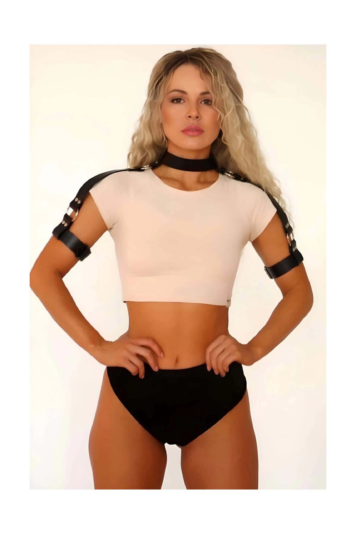 Beruflic Boyun ve Omuzdan Askılı Deri Harness - BRF1035