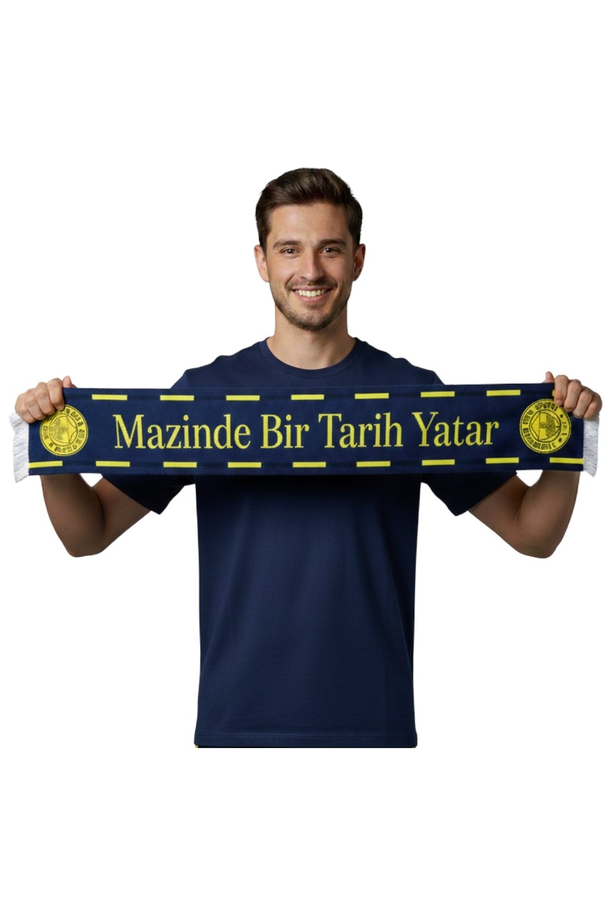Fenerbahçe Unısex Yaşa Fenerbahçe Şal Lazer Kutu Hediyeli görsel 2