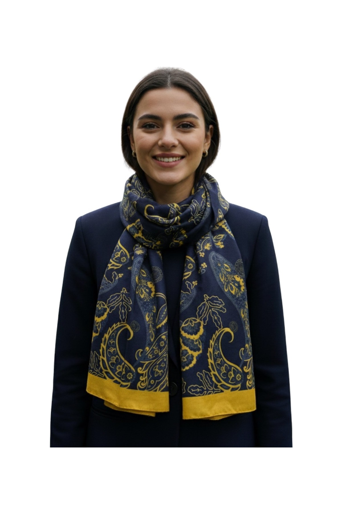 Fenerbahçe Saadettin Saran Desenli Kaşkol Uv Kutu Hediyeli görsel 3