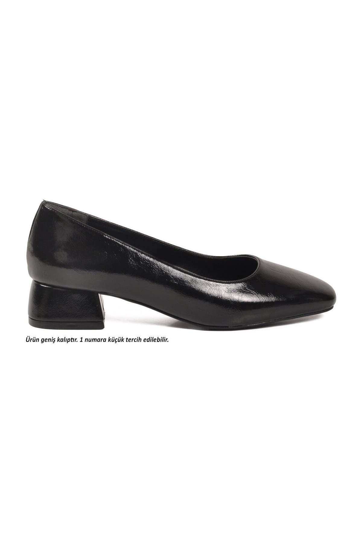 Ayakmod Siyah Geniş Kalıp Kadın Topuklu Abiye Ayakkabı 608421 Z görsel 2