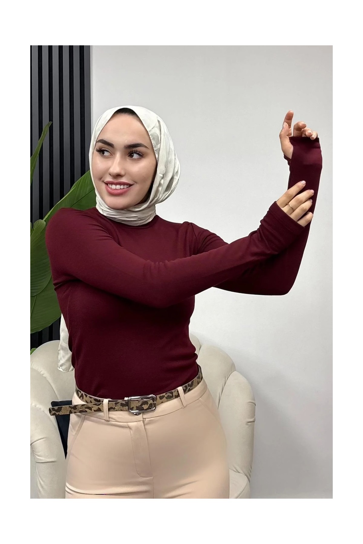 Tesettür Diyarı Kadın Oys Pamuklu Body-Siyah