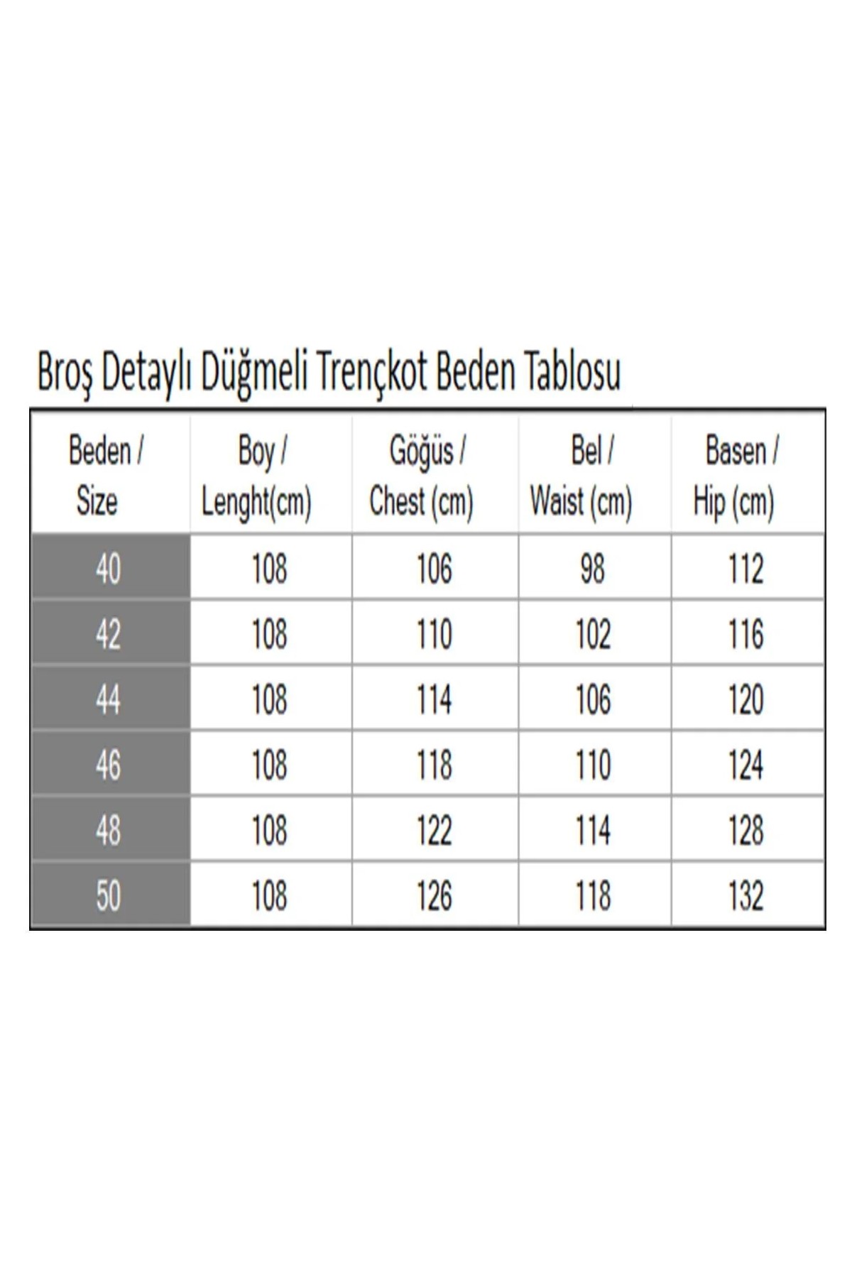 Broş Detaylı Düğmeli Trençkot Bej 19371 görsel 5