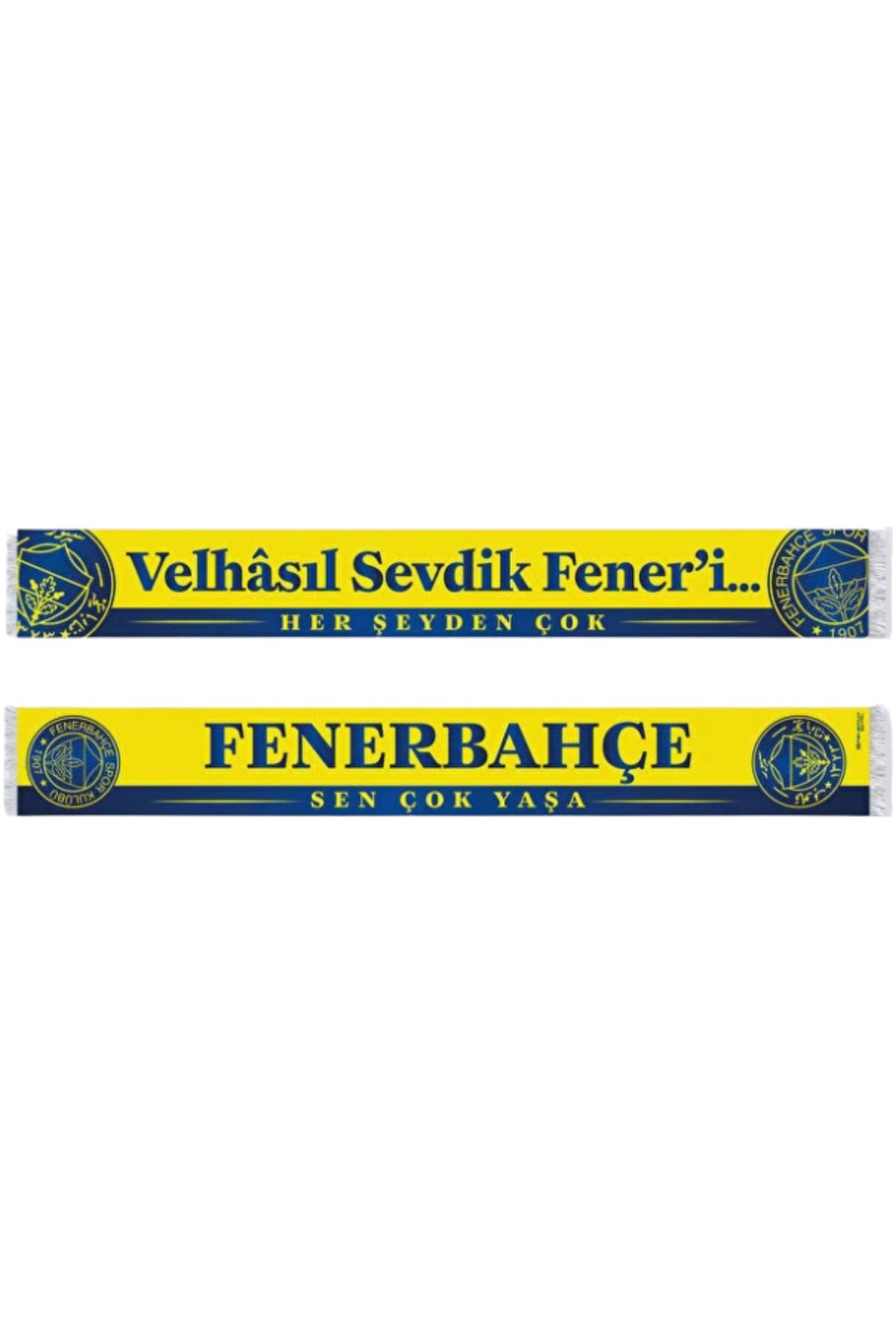 Fenerbahçe Unısex Velhasıl Sevdik Feneri Şal Lazer Kutu Hediyeli görsel 4